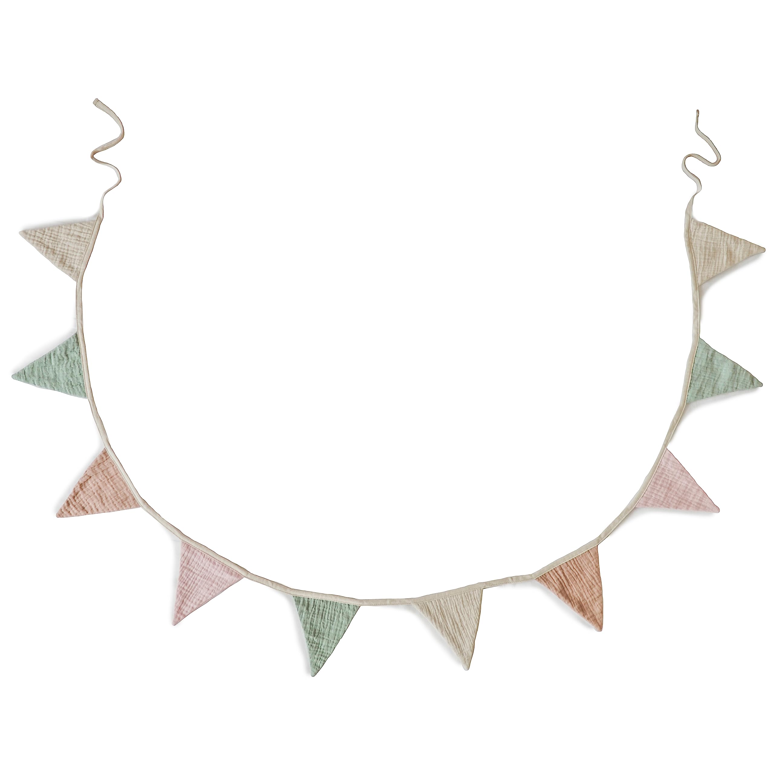 Mushie Baby Garland - Soft Cotton Nursery Decor for Newborns & Toddlers | Perfect for Cribs, Playrooms & Baby Showers | Gender Neutral Nursery Wall Hanging