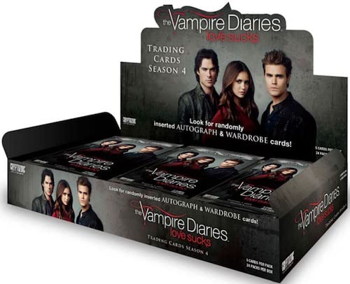 Cryptozoic The Vampire Diaries Season 4 Trading Cards - Factory Sealed Box with 24 Packs (2016 Edition) | Collectible TV Show Memorabilia for Fans and Card Game Enthusiasts