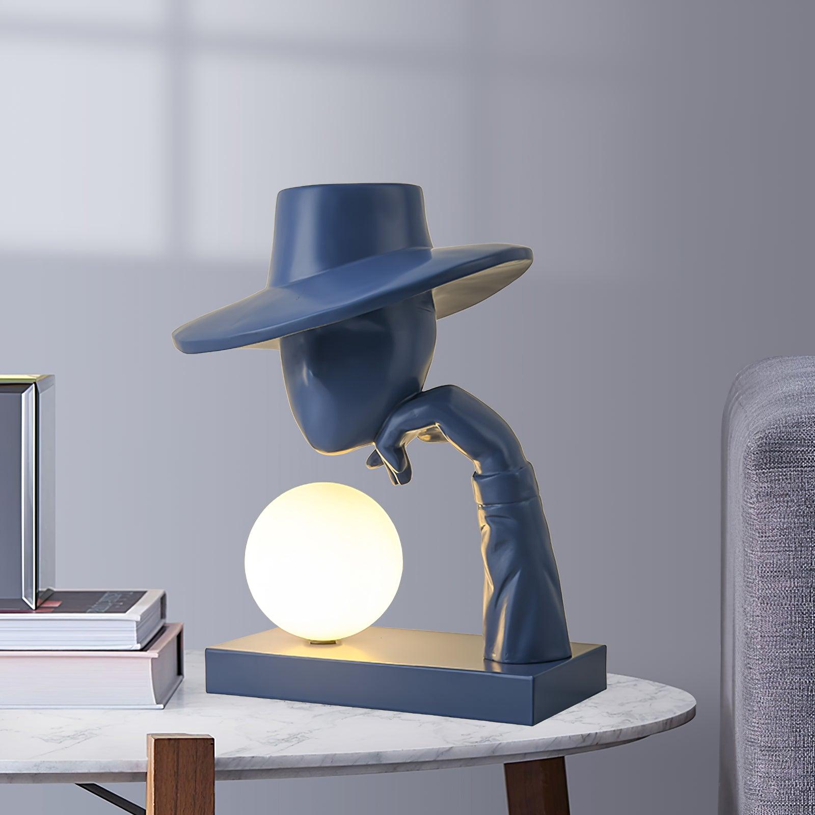 Juni Resin Novelty Lamp - Unique Handmade Resin Night Light for Home Decor, Bedroom, Living Room, and Gifts | Perfect for Relaxation, Ambiance, and Aesthetic Lighting