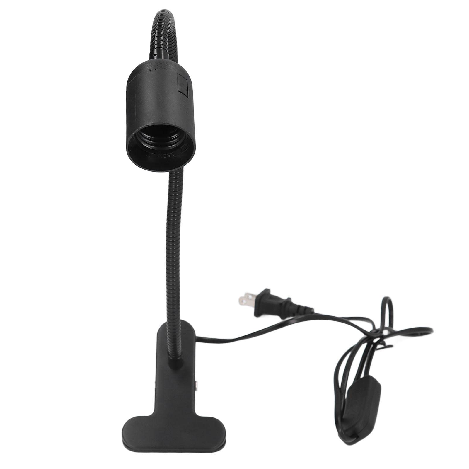Flexible 360° Adjustable E27/E26 Clip Lamp Holder - 100-240V Table Light Fixture for Bedroom, Dorm Room & Study | Perfect for Reading, Nightstand Lighting & Small Space Illumination