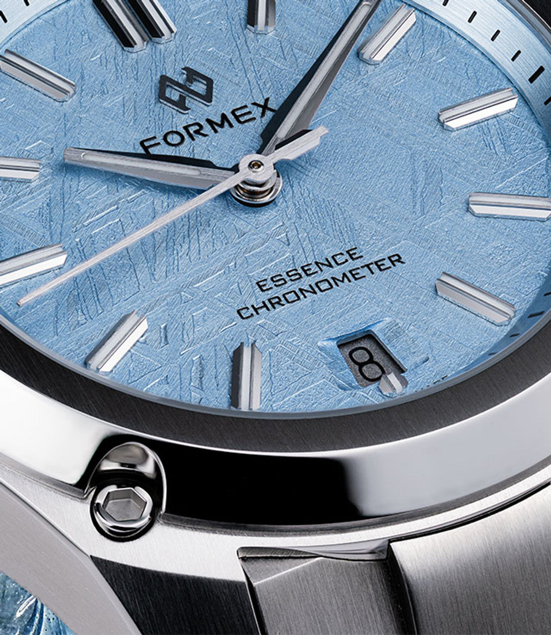 Formex Essence FortyThree Chronometer - Swiss Made Automatic Watch with Space Glacier Dial & Stainless Steel Bracelet | Luxury Dress Watch for Men, Business & Formal Occasions