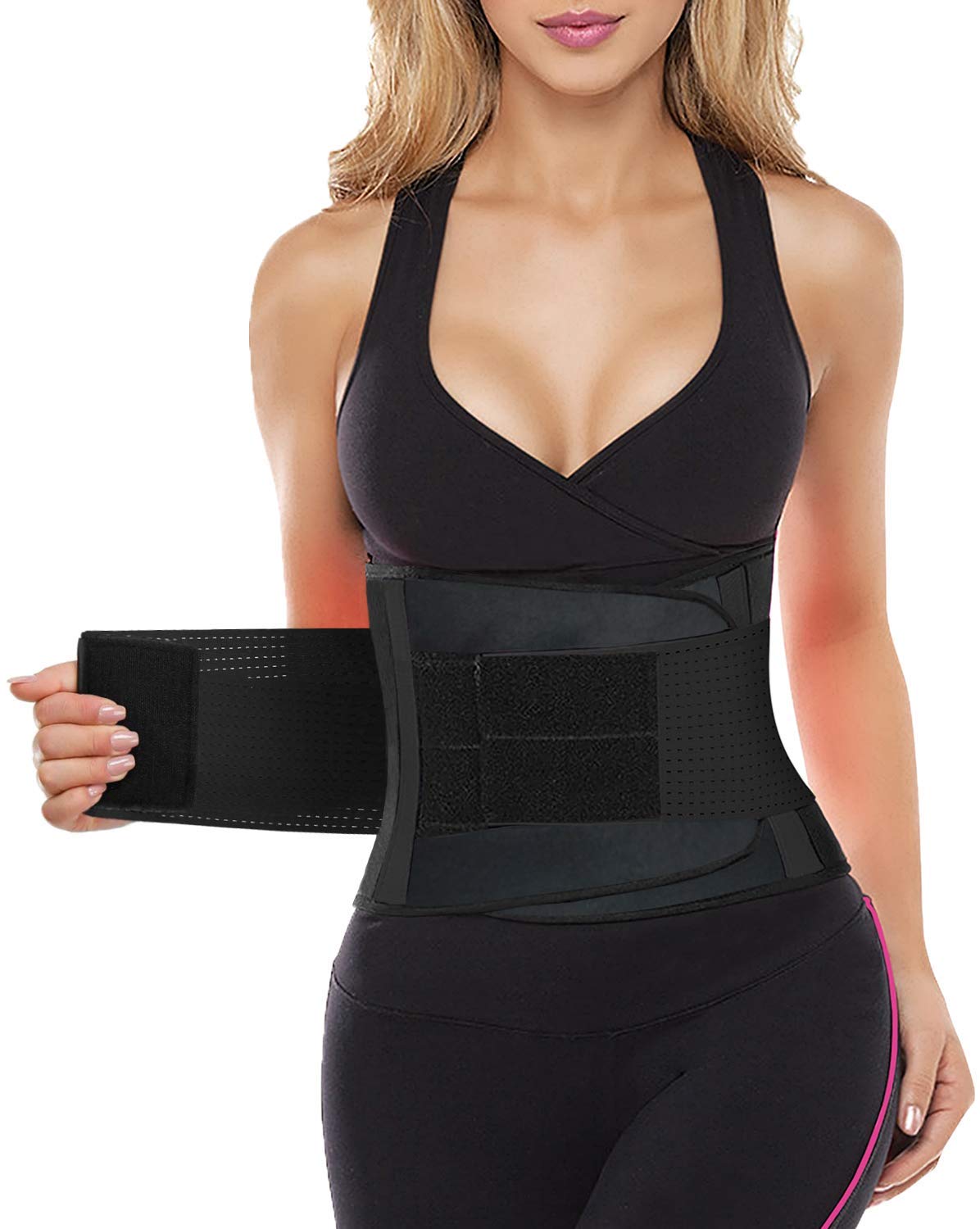 YIANNA Waist Trainer Belt for Women - Tummy Control & Weight Loss Workout Belt - Postpartum & Back Support - Slimming Corset for Fitness, Gym & Daily Wear