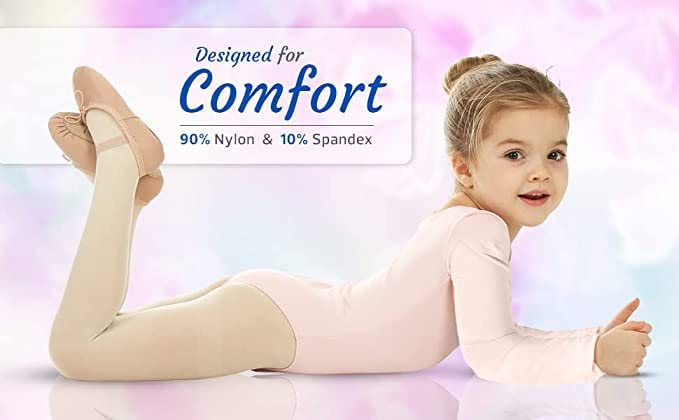 Girls Gymnastics Leotards - Long Sleeve Scoop Neck Dance Leotard for Ballet, Cheerleading & Performance | Comfortable & Stretchy for Training & Competition