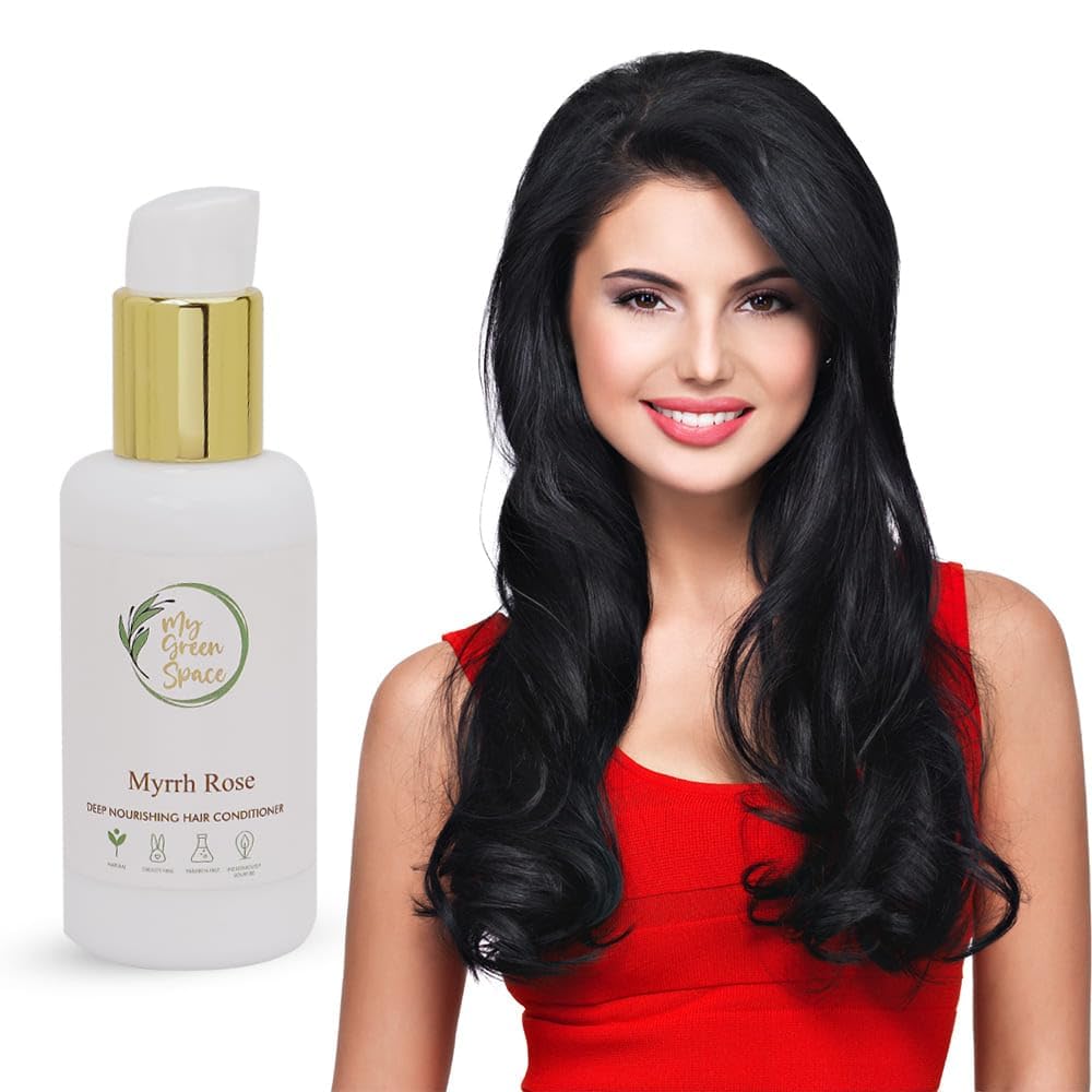 Rose Hair Conditioner 250ml - Repairing & Strengthening for Damaged, Weak, Dry Hair - Frizz Control & Reduces Hair Loss - Unisex Formula - Perfect for Daily Hair Care & Salon-Quality Results at Home
