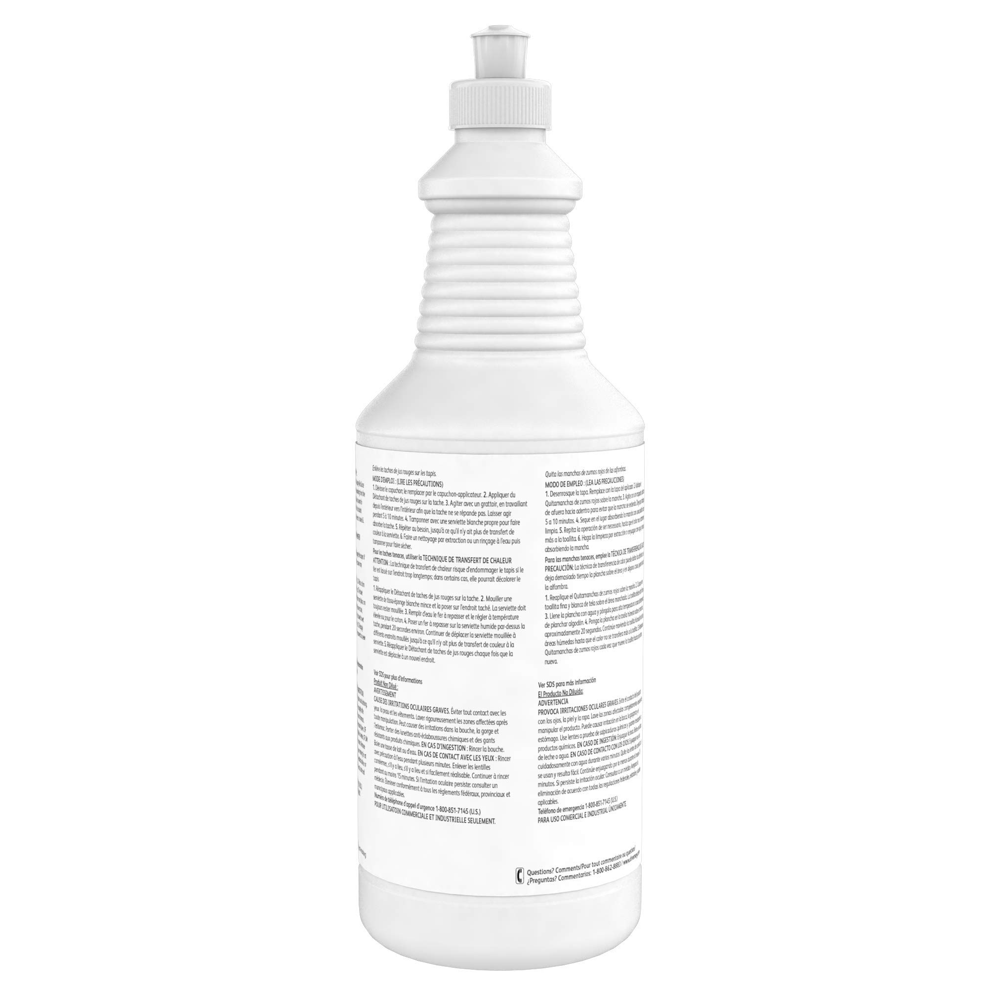 Diversey Red Juice Stain Remover - 32 Oz Bottle (Pack of 6) | Powerful Commercial-Grade Cleaner for Tough Stains | Ideal for Restaurants, Hotels & Food Service Industry