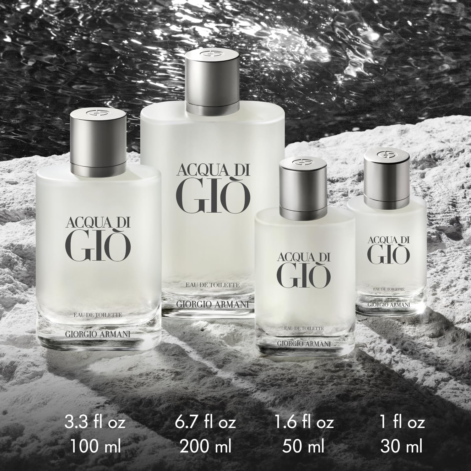 Armani Beauty Acqua di Giò Eau de Toilette for Men - Long Lasting Cologne with Bergamot, Jasmine, White Musk, Patchouli & Cedarwood Notes - Perfect for Daily Wear, Office & Special Occasions