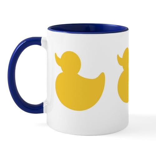 White/Navy Inside - Duck Duck Gray Duck Mug