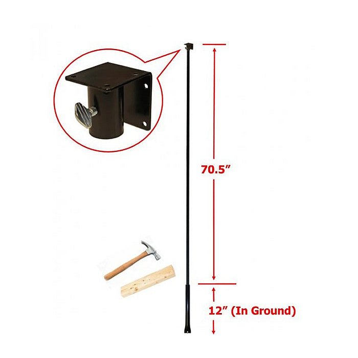 Bluebird Pole Set with Ground Sleeve - Durable Bird Feeder Stand for Outdoor Garden & Backyard - Perfect for Attracting Wild Birds & Enhancing Nature Viewing
