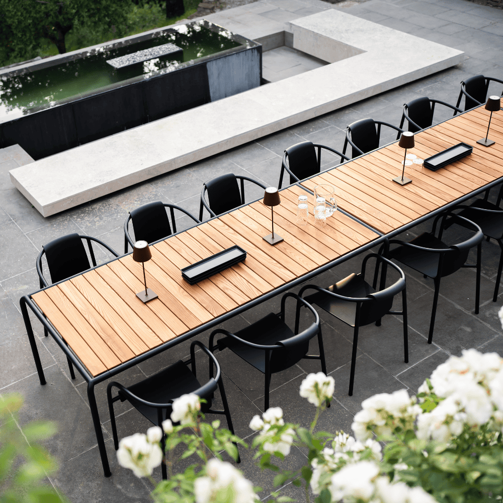 AVANTI Outdoor Dining Table - 88 Inch Weatherproof Patio Table for Backyard, Garden, and Poolside Entertaining | Durable & Stylish Aluminium Frame