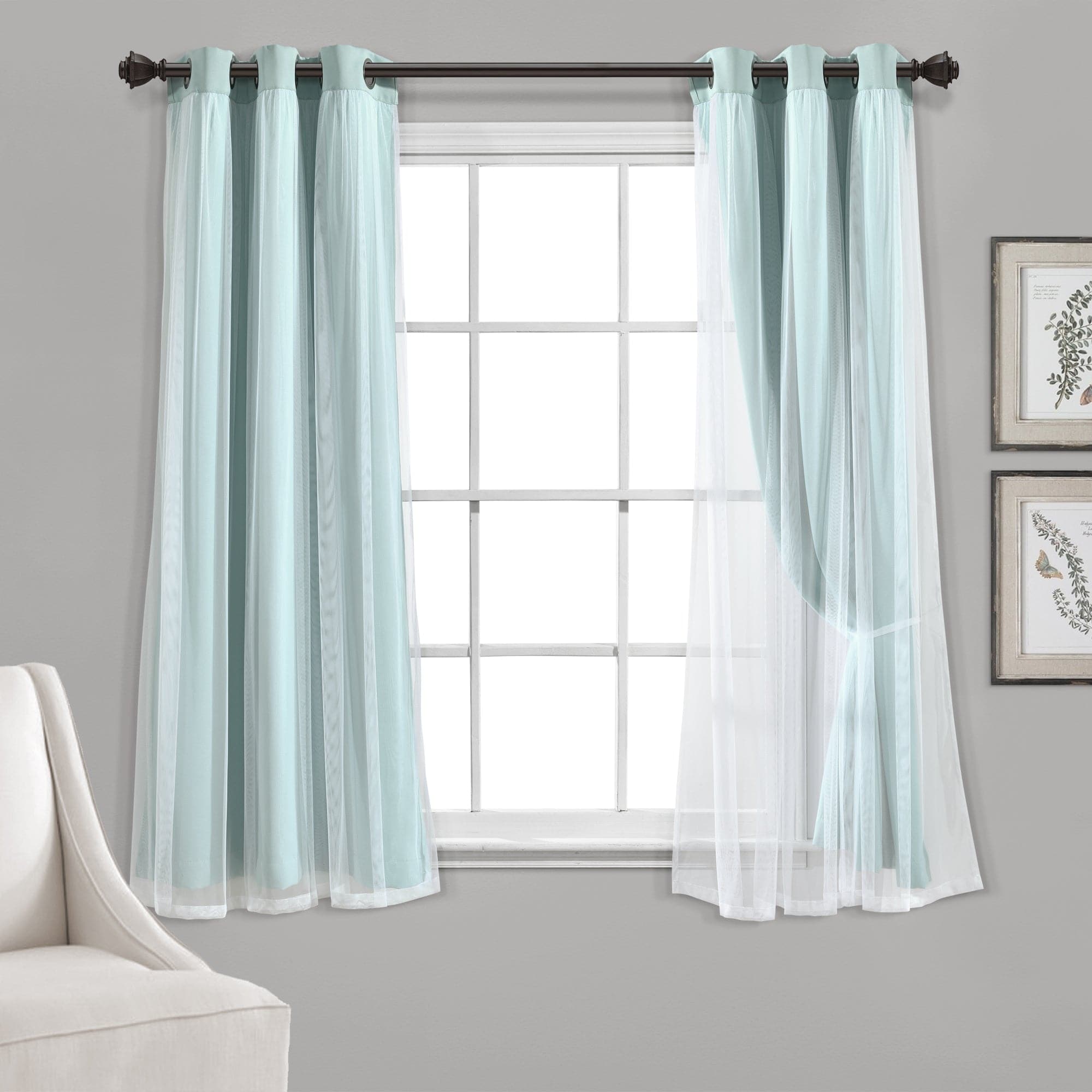 Blackout Curtains with Grommet Top & Insulated Lining - Thermal Sheer Window Panels for Bedroom, Living Room & Home Office - Energy Efficient & Noise Reducing