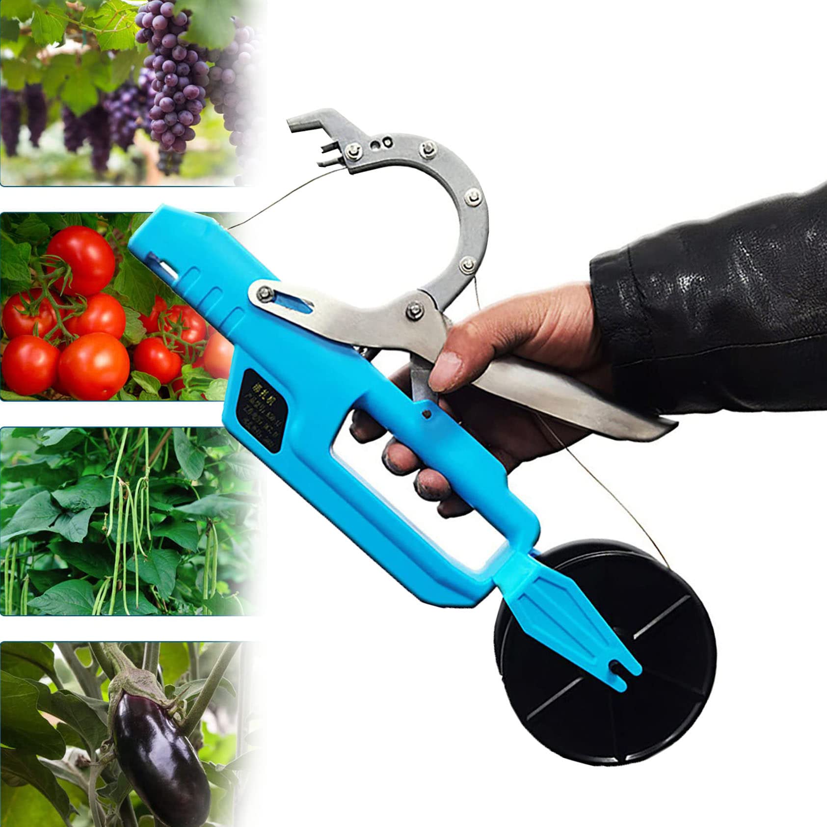 QXIUDDYS Wireless Electric Plant Tie Machine - Garden Vine Tying Tool for Vegetables, Cucumbers, Tomatoes | Perfect for Home Gardening, Greenhouse & Nursery Use