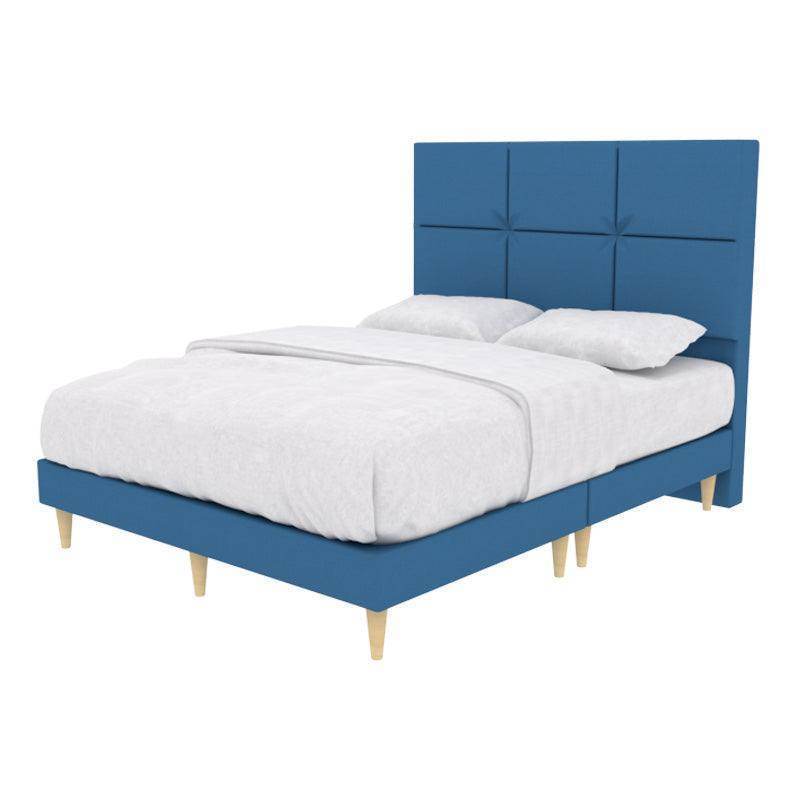 Jarvis Fabric Bed Frame - Queen Size, Sturdy & Pet Friendly Upholstered Platform Bed with Noise-Free Support - Perfect for Modern Bedrooms & Pet Owners