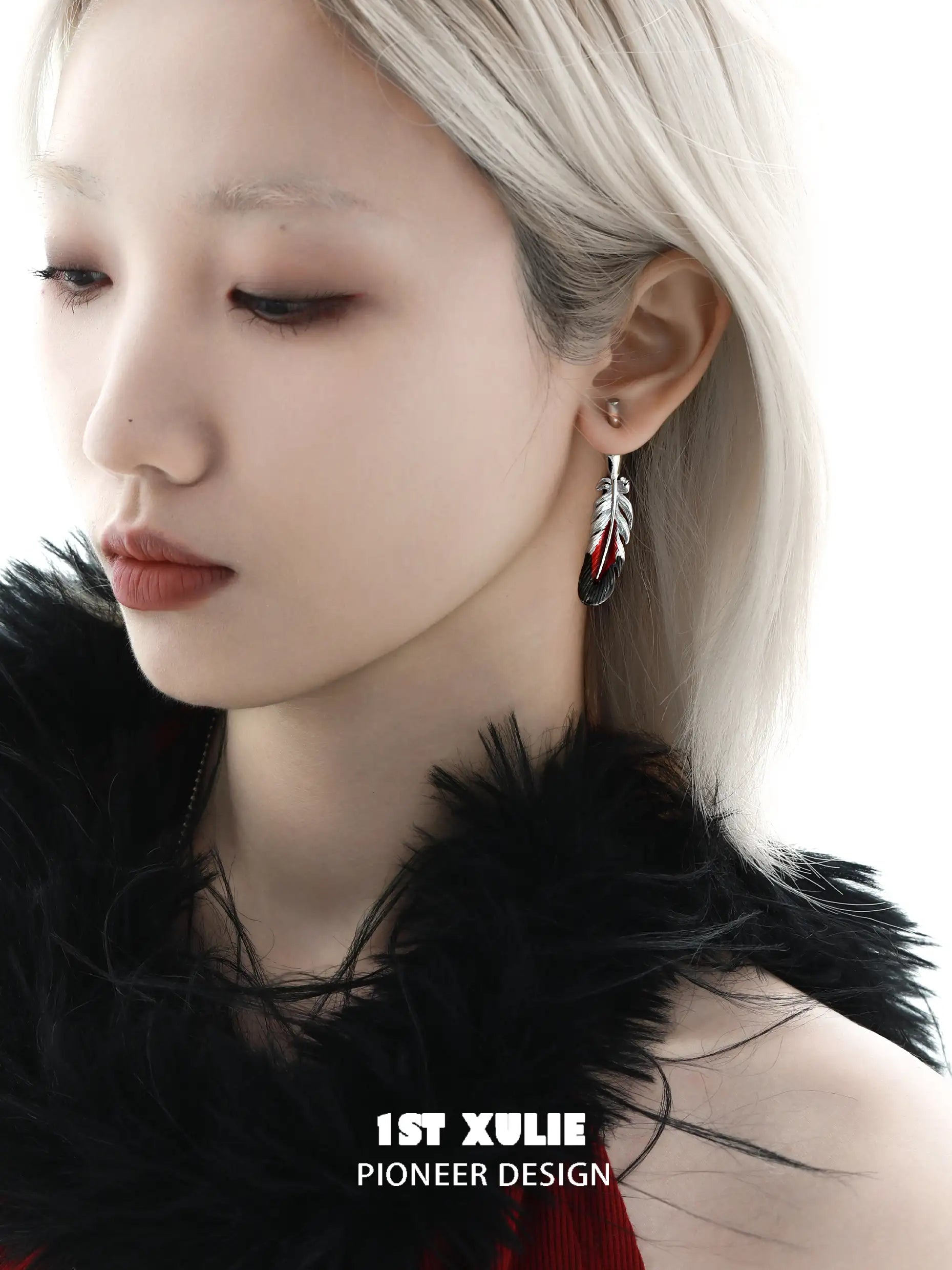 Soaring Cranes S925 Sterling Silver 18K Gold Plated Feather Earrings for Women - Elegant Dangle Drop Jewelry for Parties, Weddings & Special Occasions
