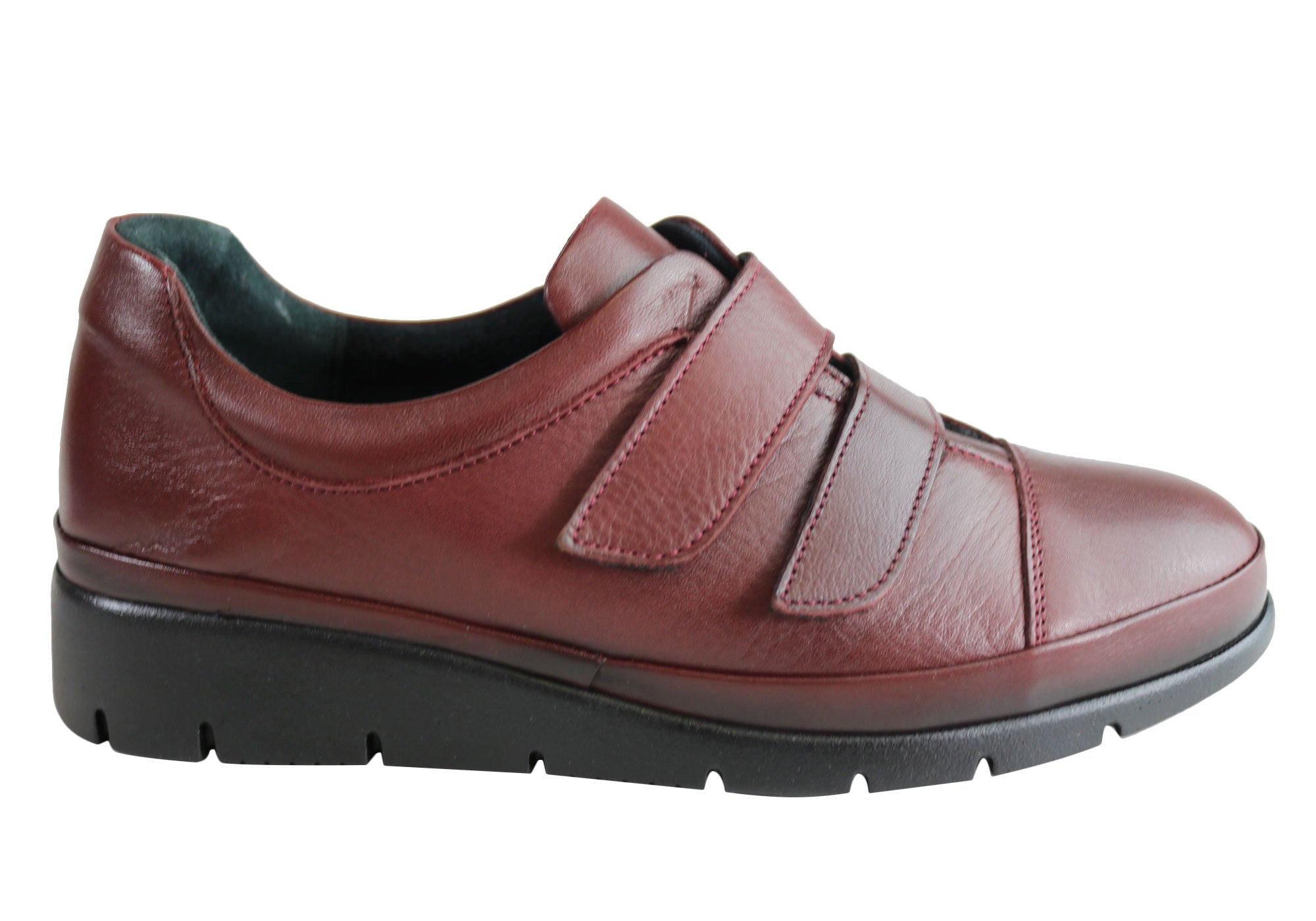 Orizonte Kerri Women's Comfortable Adjustable Strap Leather Flats - European Style Casual Shoes for Work, Walking & Everyday Wear