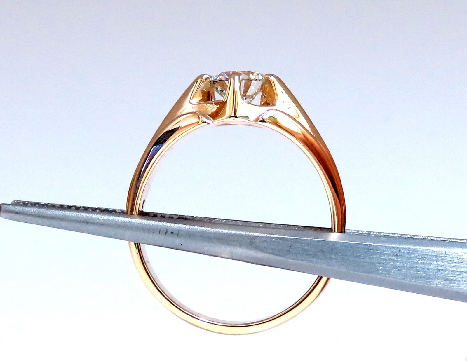 GIA Certified 1.02 Carat Natural Round Diamond Solitaire Men's Ring in 14K White Gold - Perfect for Engagement, Wedding Bands & Anniversary Gifts