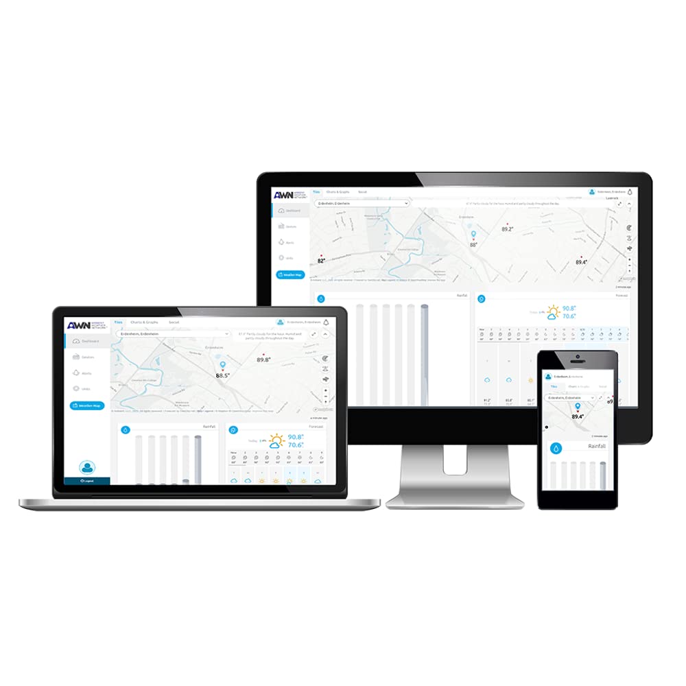 Ambient Weather WEATHERBRIDGE Universal WiFi IP Ethernet Server for Weather Stations - Real-Time Data Monitoring for Home, Office & Outdoor Use