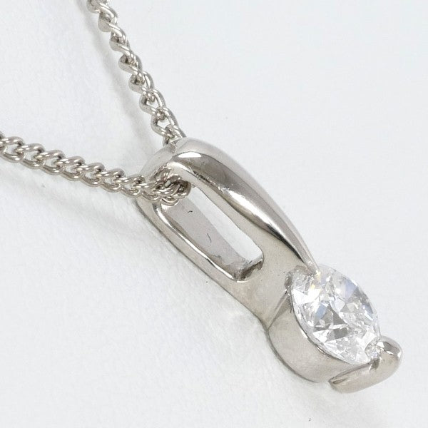18K White Gold Diamond Pendant Necklace 0.304ct, 16 Inch Chain - Elegant Gift for Women, Anniversary & Special Occasions