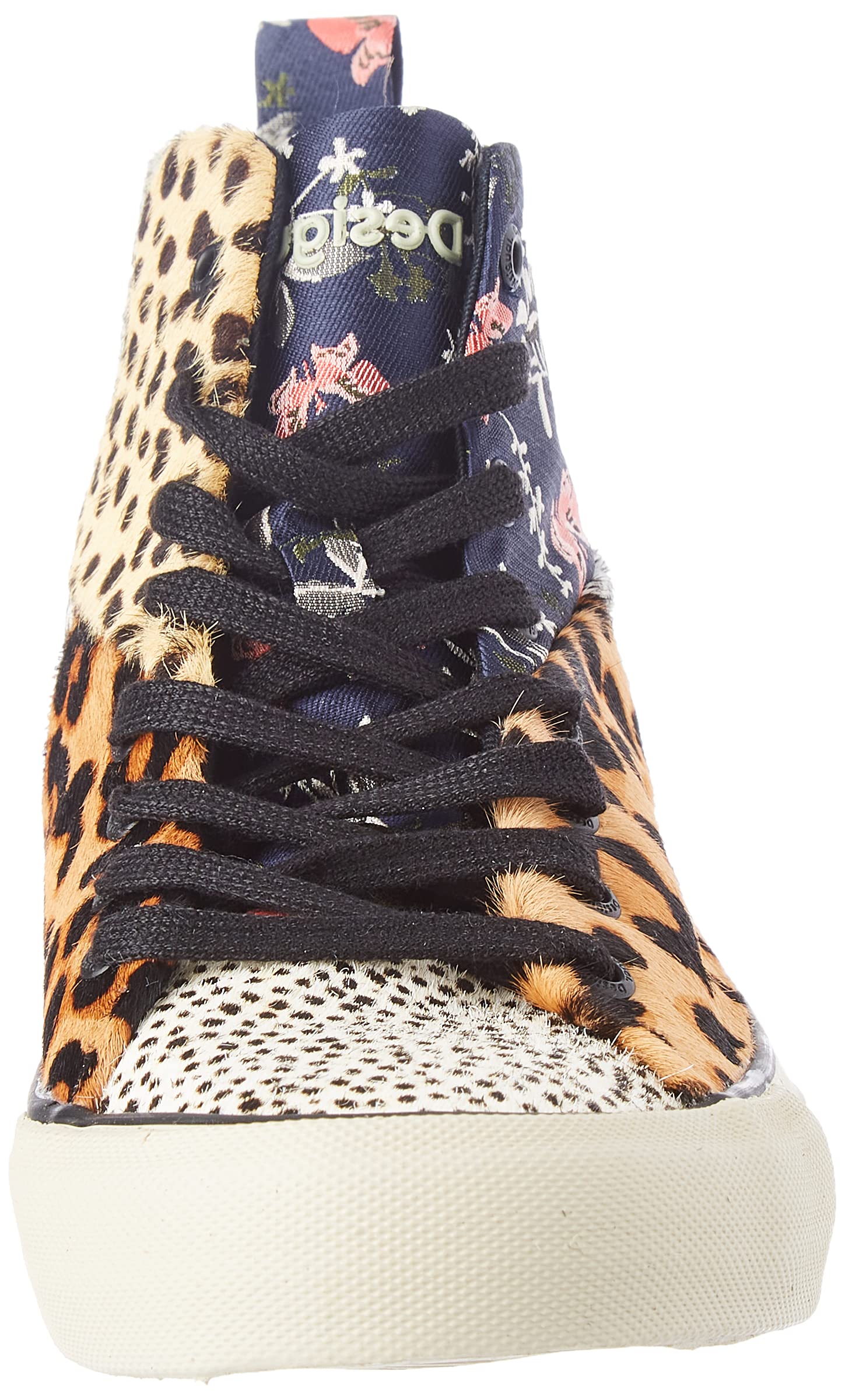Desigual Women's Fashion Sneakers - Comfortable High-Top Casual Shoes for Walking, Running & Daily Wear | Trendy Street Style & Gym Workout Footwear