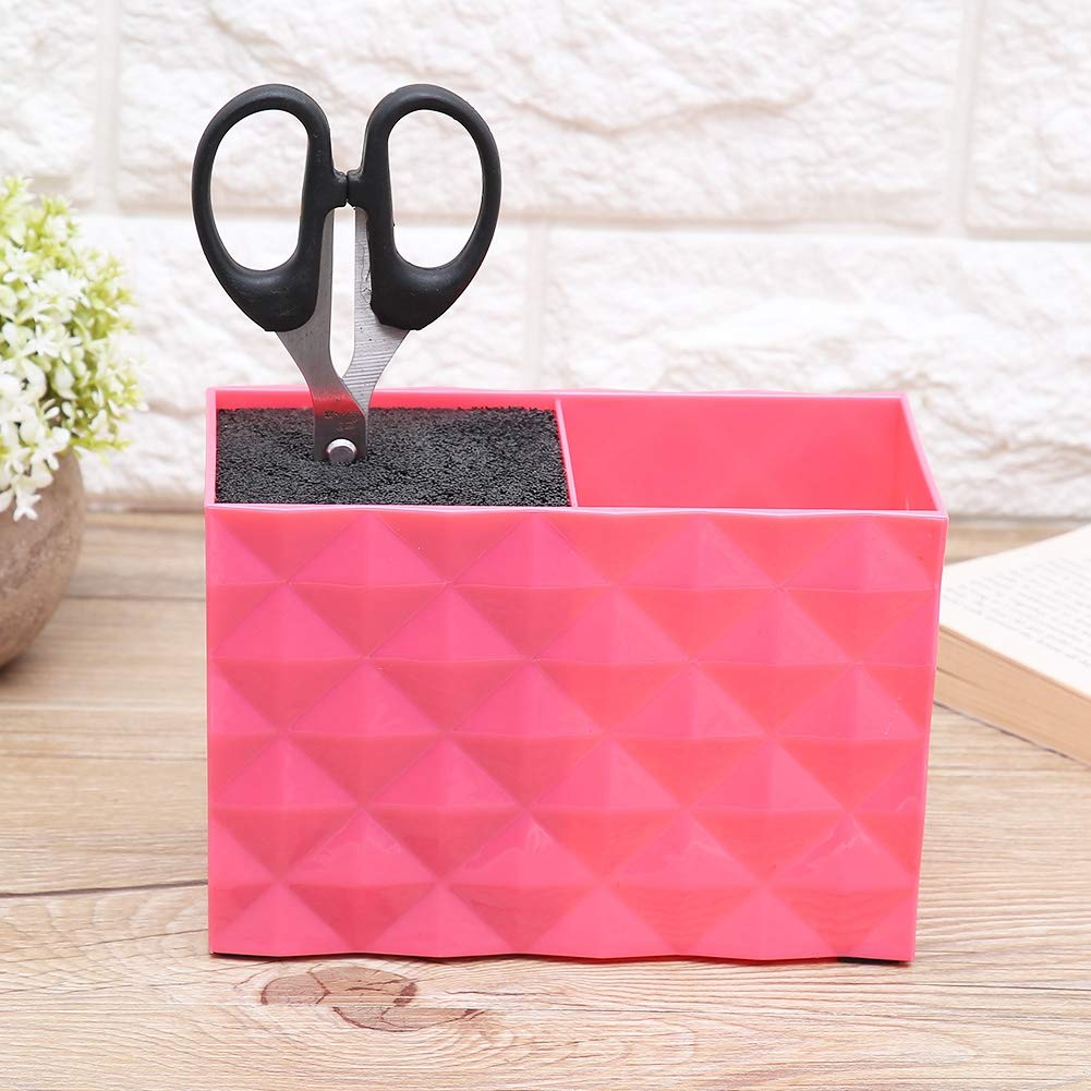 Professional Grooming Scissor Holder & Storage Box for Hairdressers - Multi-Layer Organizer for Scissors, Combs & Tools (Red) - Perfect for Salon, Barbershop & Home Hair Styling