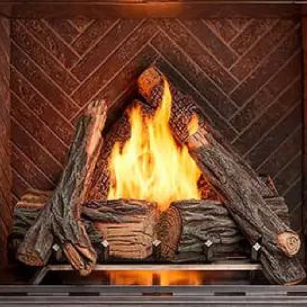 Premium Majestic Interior Panels for Courtyard Gas Fireplace - Elegant Decorative Wall Panels for Outdoor Patio, Garden & Backyard Fireplace Surrounds