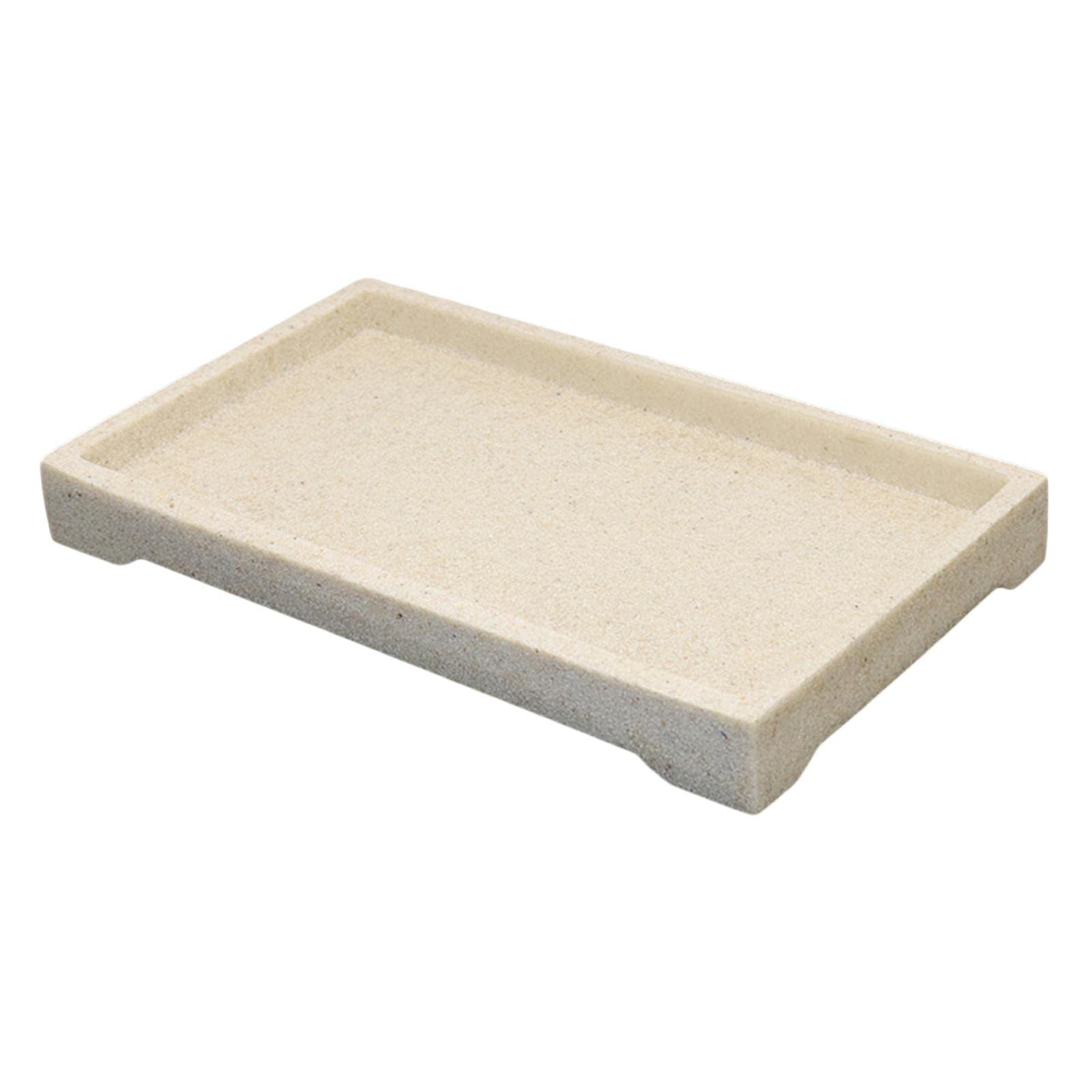 Fenteer Decorative Vanity Tray - Jewelry & Perfume Organizer with White Gravel Finish | Bathroom Countertop Storage, Toilet Tank Tray, Kitchen Decor Serving Dish | Perfect for Vanity Organization, Bathroom Decor & Gift Giving