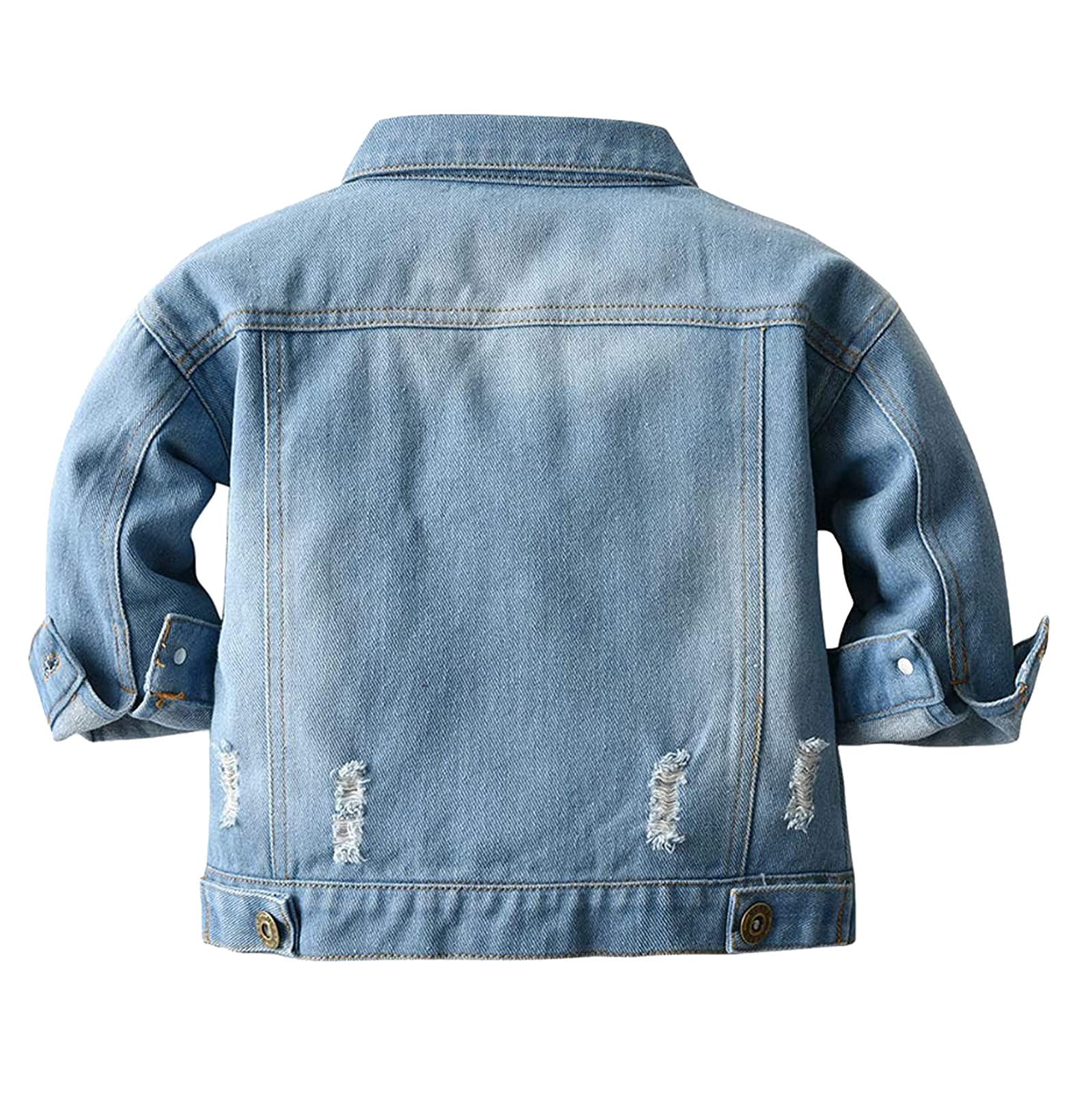 **Toddler Denim Jacket for Boys & Girls - Blue Button Down Pocket Jacket with Stylish Design | 12-18 Months Kids Outerwear | Perfect for Independence Day Gifts & Everyday Play**