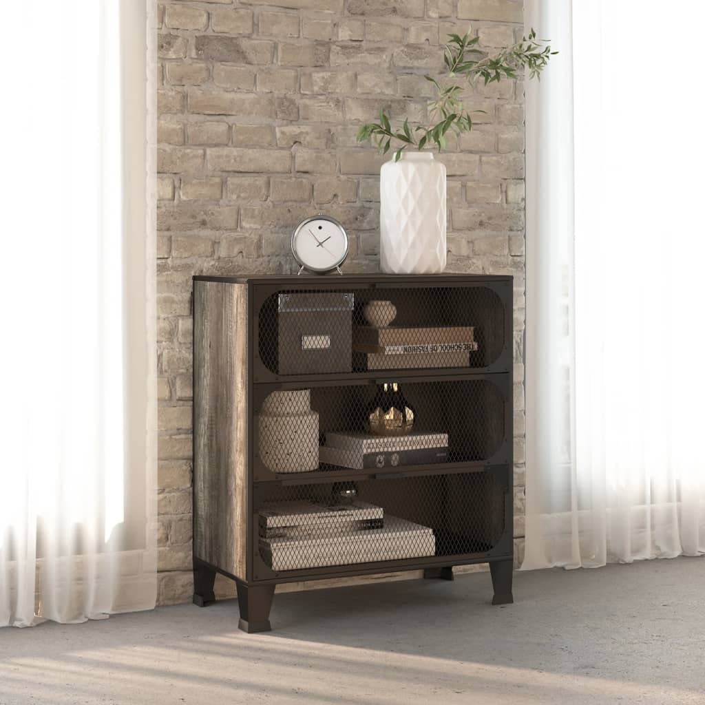 Modern Sideboard TV Stand with Storage Shelves & Doors - 28.3