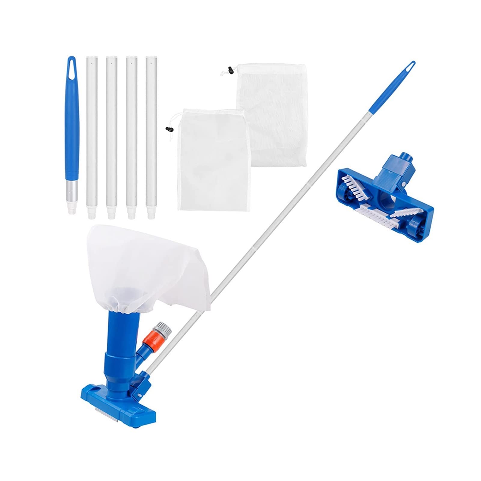 NHJYKJ Portable Pool Vacuum Head Brush - Powerful Swimming Pool Cleaner for Inground & Above Ground Pools, Hot Tubs, Spas, Fountains and Ponds | Easy-to-Use Pool Maintenance Tool with Strong Suction for Leaves, Debris and Dirt Removal