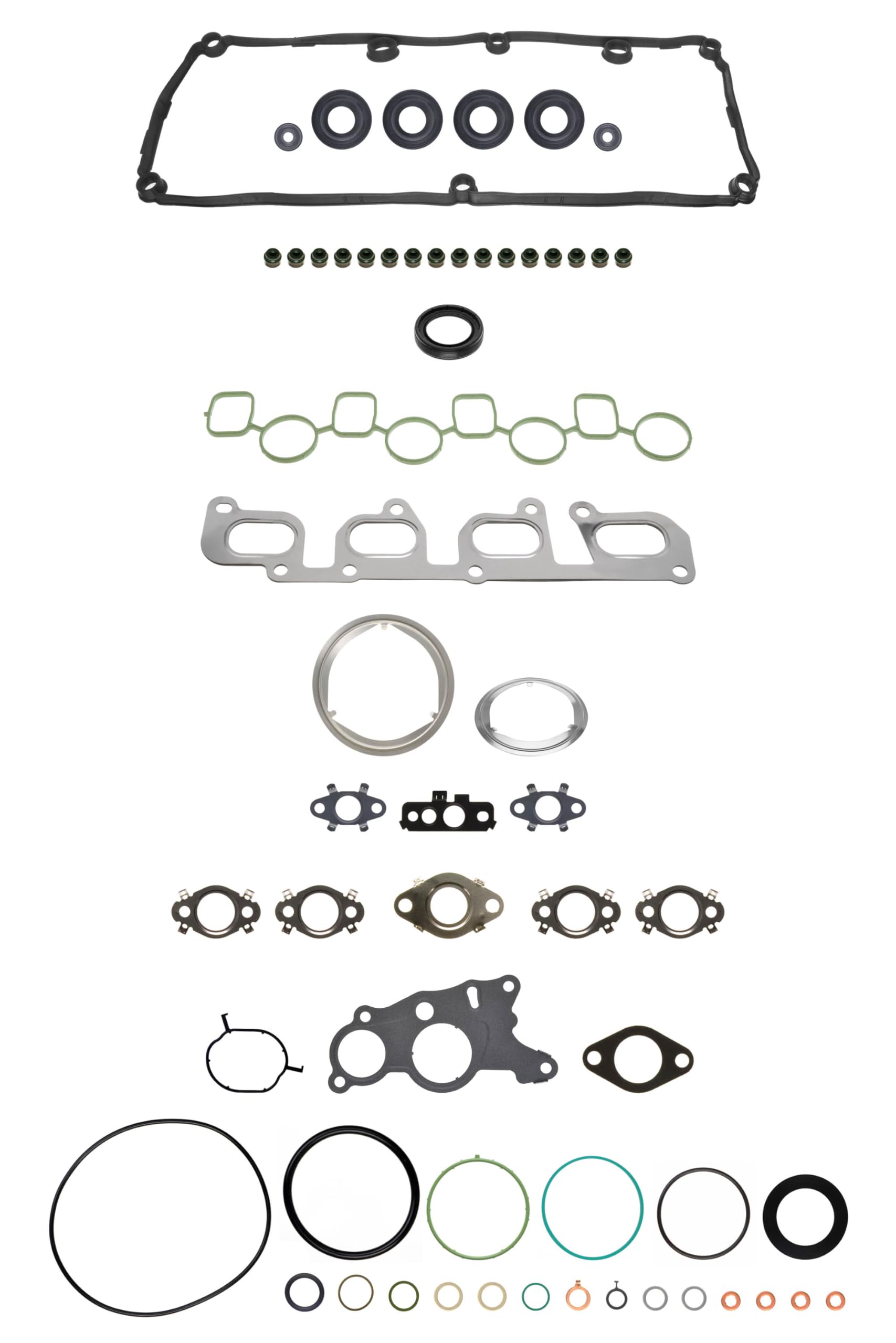 Fit 53059000 Gasket Set - High Performance Engine Gasket Kit for Ford, Chevy, Dodge - Perfect for Engine Rebuilds & Repairs