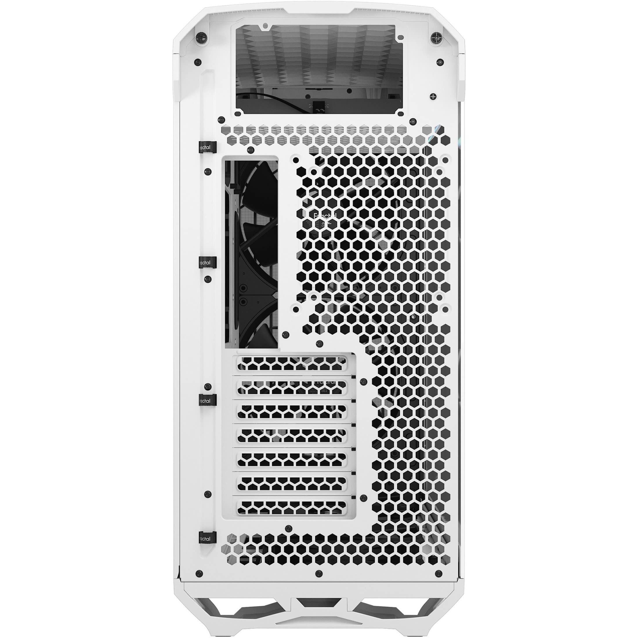 Fractal Design Torrent White E-ATX High Airflow PC Case with Tempered Glass Window - Mid Tower Gaming Computer Case for High-Performance Builds & RGB Setup