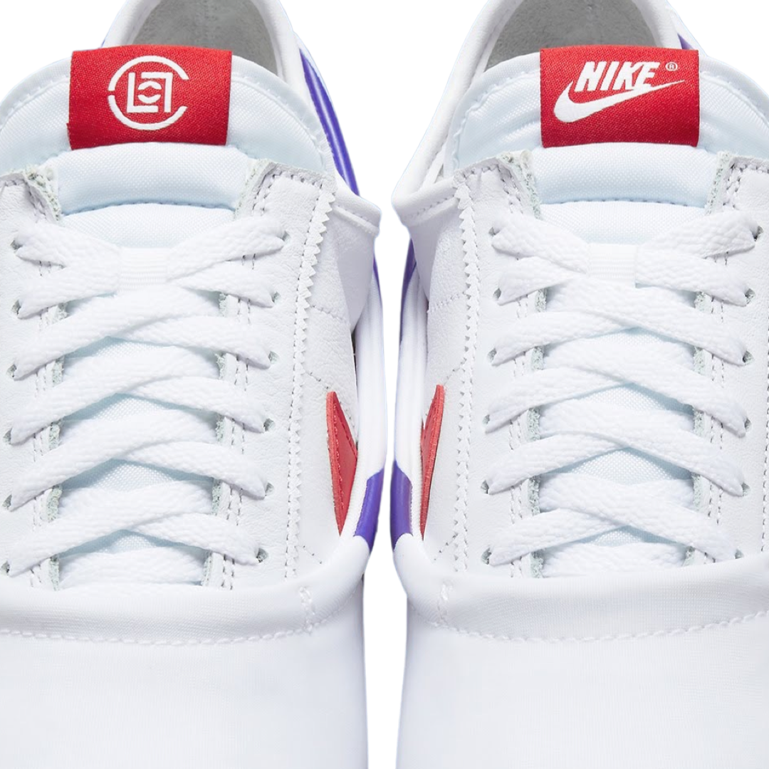 Nike Cortez SP x CLOT CLOTEZ Sneakers - White/Game Royal Red DZ3239-100 - Retro Running Shoes for Men & Women - Perfect for Casual Wear, Street Style, and Sports Fashion