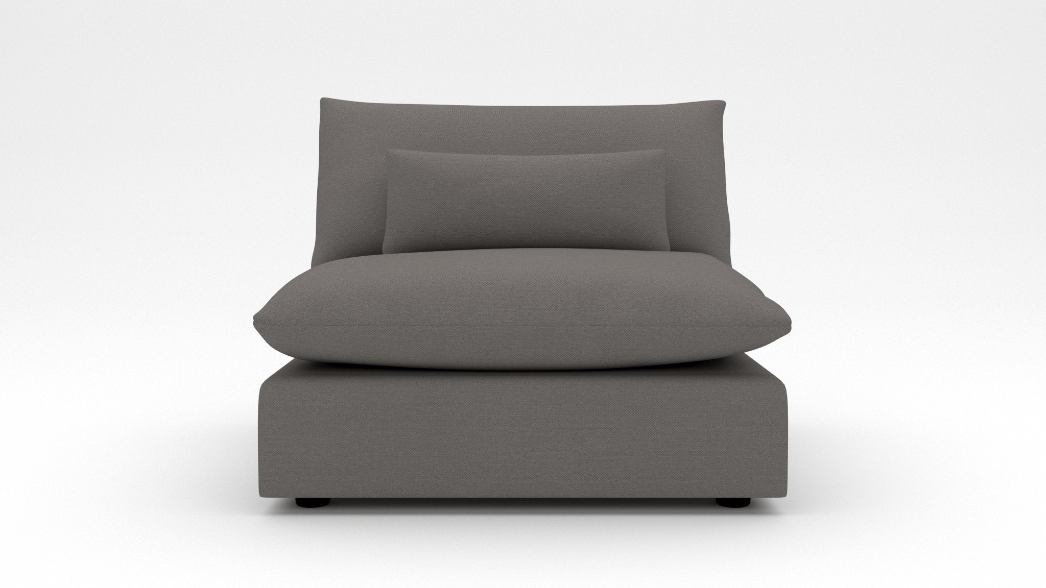 Bouldin Armless Chair - Modern Accent Chair for Living Room, Bedroom & Office - Comfortable Armless Seating for Home Decor