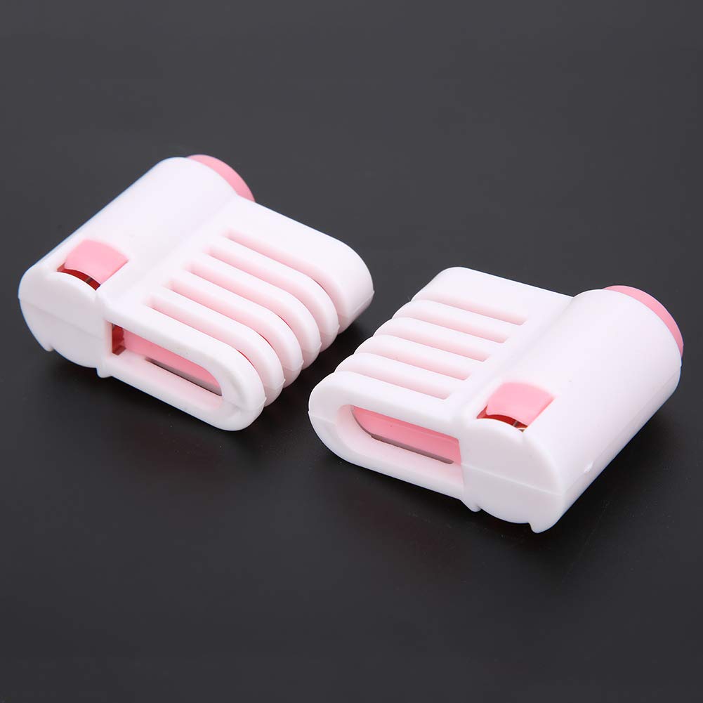 2Pcs Bread Slicers - Stainless Steel Cake & Toast Cutting Knife with Guide for Perfect Even Slices - Kitchen Baking Tools (Pink) - Ideal for Homemade Bread, Pastries, Sandwiches and Party Platters
