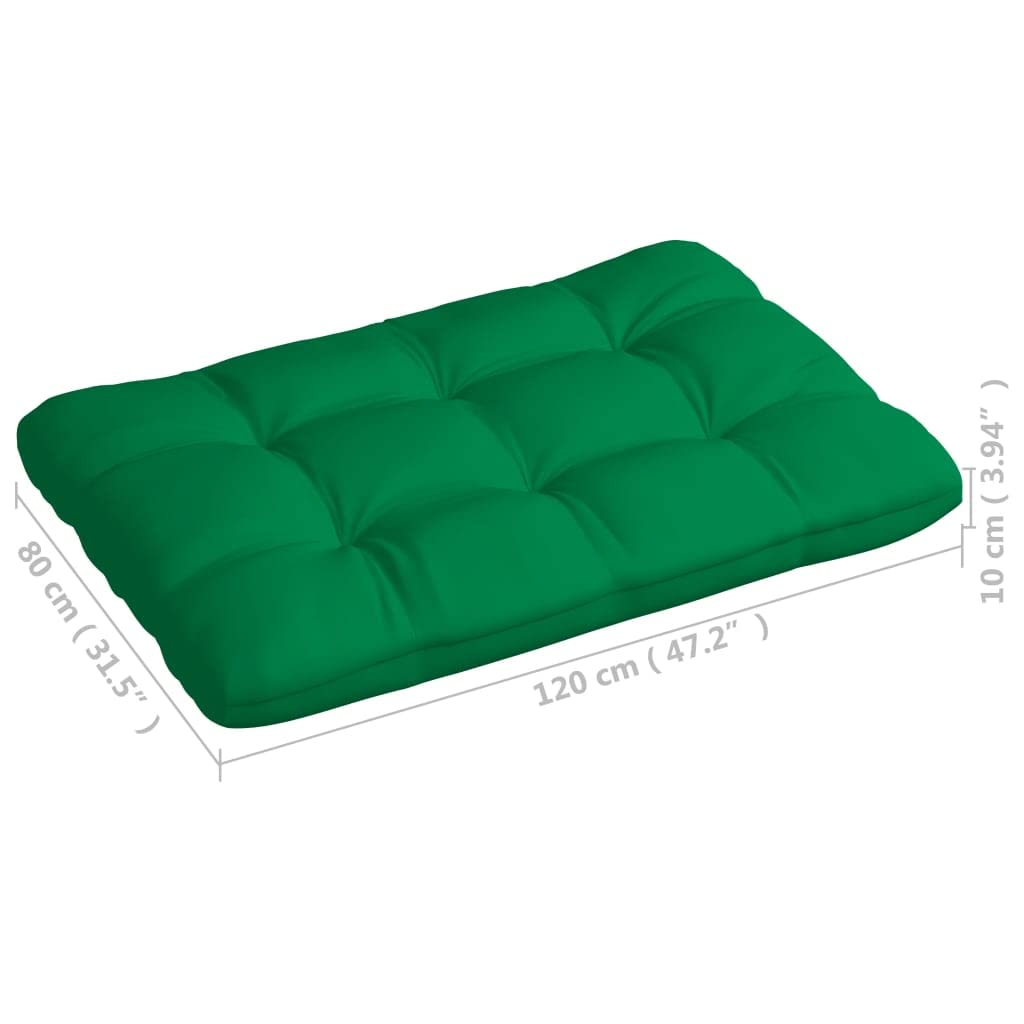 5-Piece Green Outdoor Patio Sofa Cushion Set - Waterproof Garden Pallet Seat Cushions for Patio Furniture, Meditation, Yoga & Reading | Perfect for Backyard Lounging, Picnics & Travel