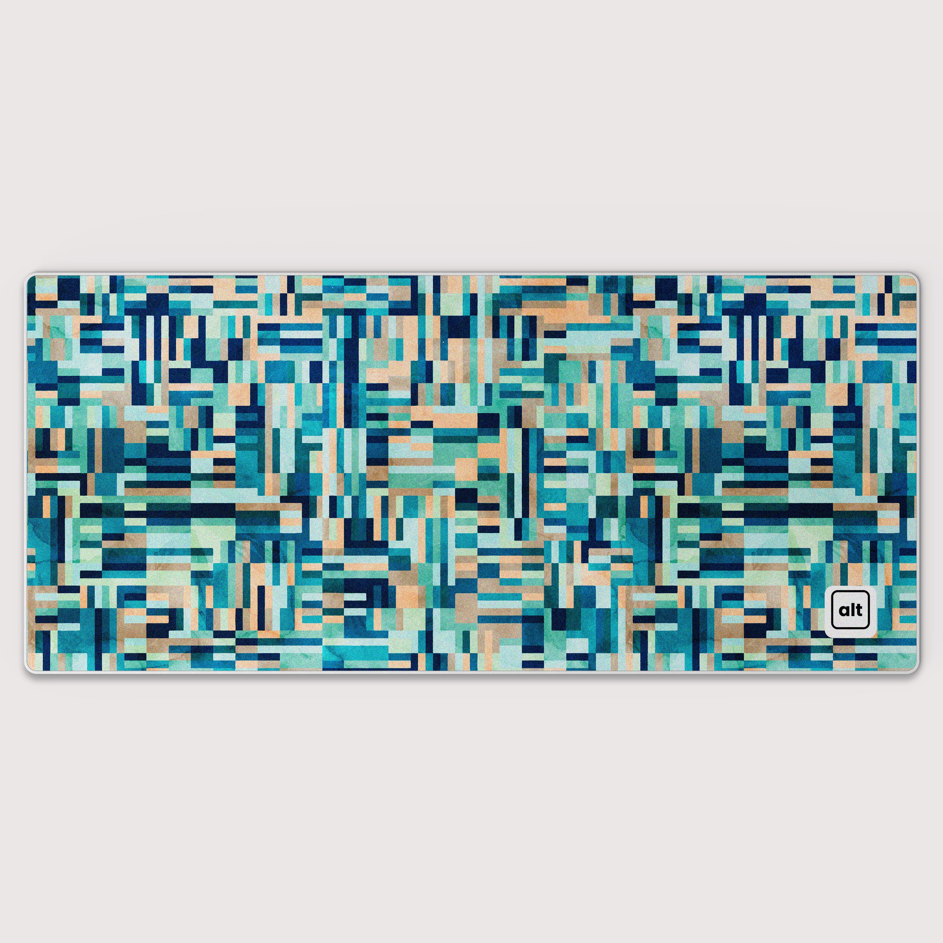 Premium Blue Maze Design Gaming Mouse Pad - Non-Slip Rubber Base, Smooth Surface for PC & Laptop - Perfect for Office, Gaming & Graphic Design