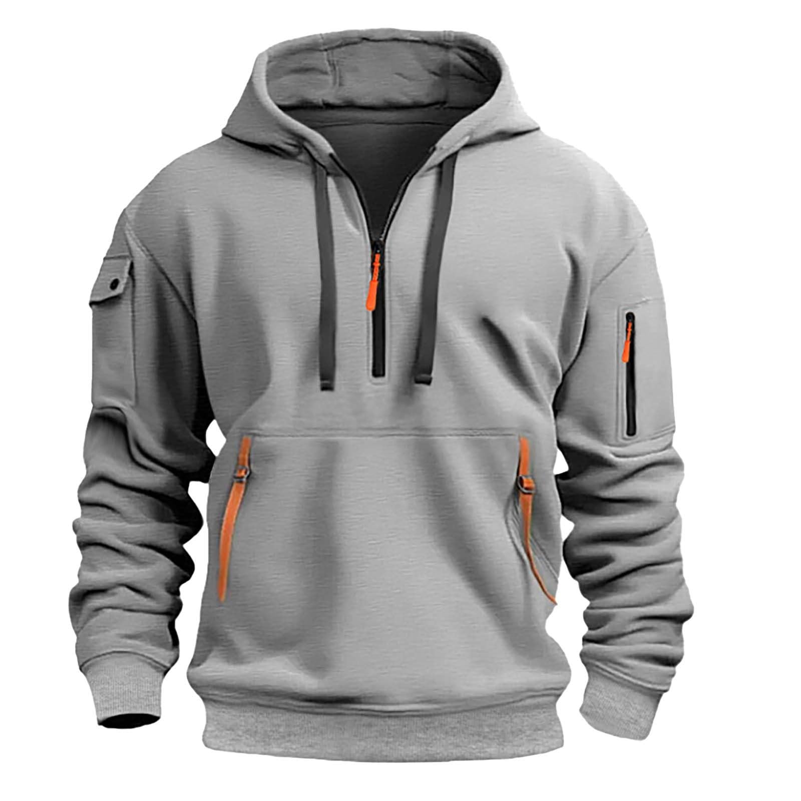 Men's Lightweight Zip-Up Hoodie - Graphic Print Pullover with Pockets | Ultra Soft Loose Fit Hooded Sweatshirt | Perfect for Casual Wear, Outdoor Activities & Street Style Fashion