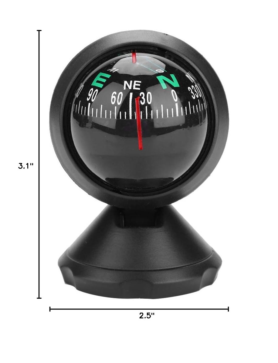Universal Car Dashboard Mount - Adjustable Black Windshield Stand with Night Vision for Cars, Trucks & Boats | Perfect for GPS, Phones & Dash Cams During Night Driving