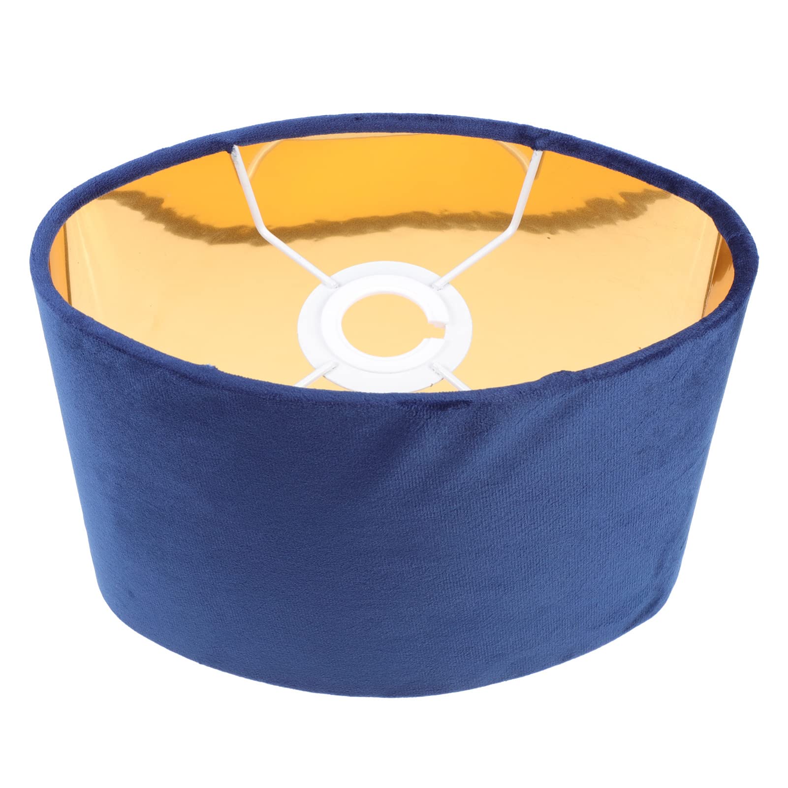 Lurrose E27 Drum Lampshade - Blue Fabric Lamp Shade Replacement for Table, Floor & Pendant Lights | Perfect for Living Room, Bedroom & Office Decor