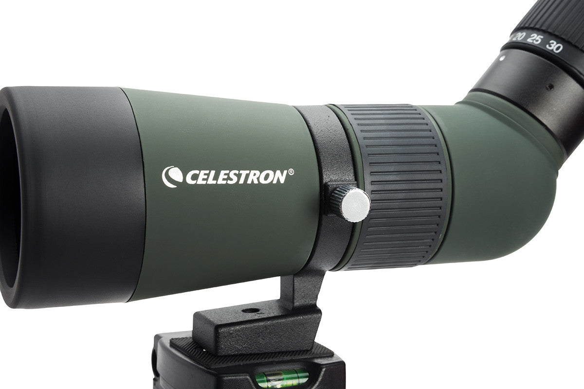 LandScout 10-30x50mm Zoom Angled Spotting Scope with Backpack Kit - Perfect for Bird Watching, Hunting, and Outdoor Adventures