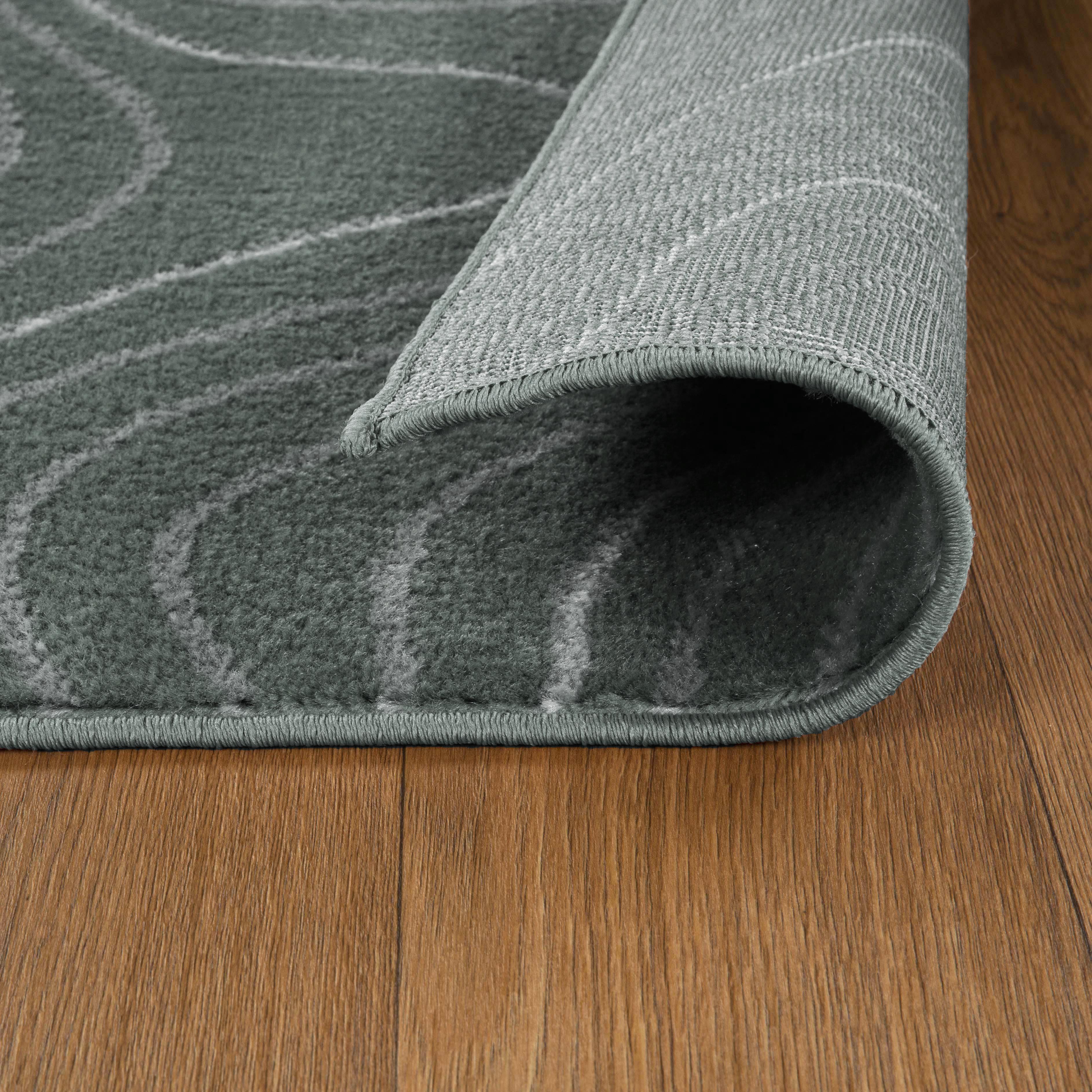 Veer Modern Abstract Wood Grain Indoor Area Rug or Runner - Non-Slip Soft Living Room Carpet for Home Decor, Bedroom, Office - Perfect for Boho, Farmhouse & Contemporary Styles