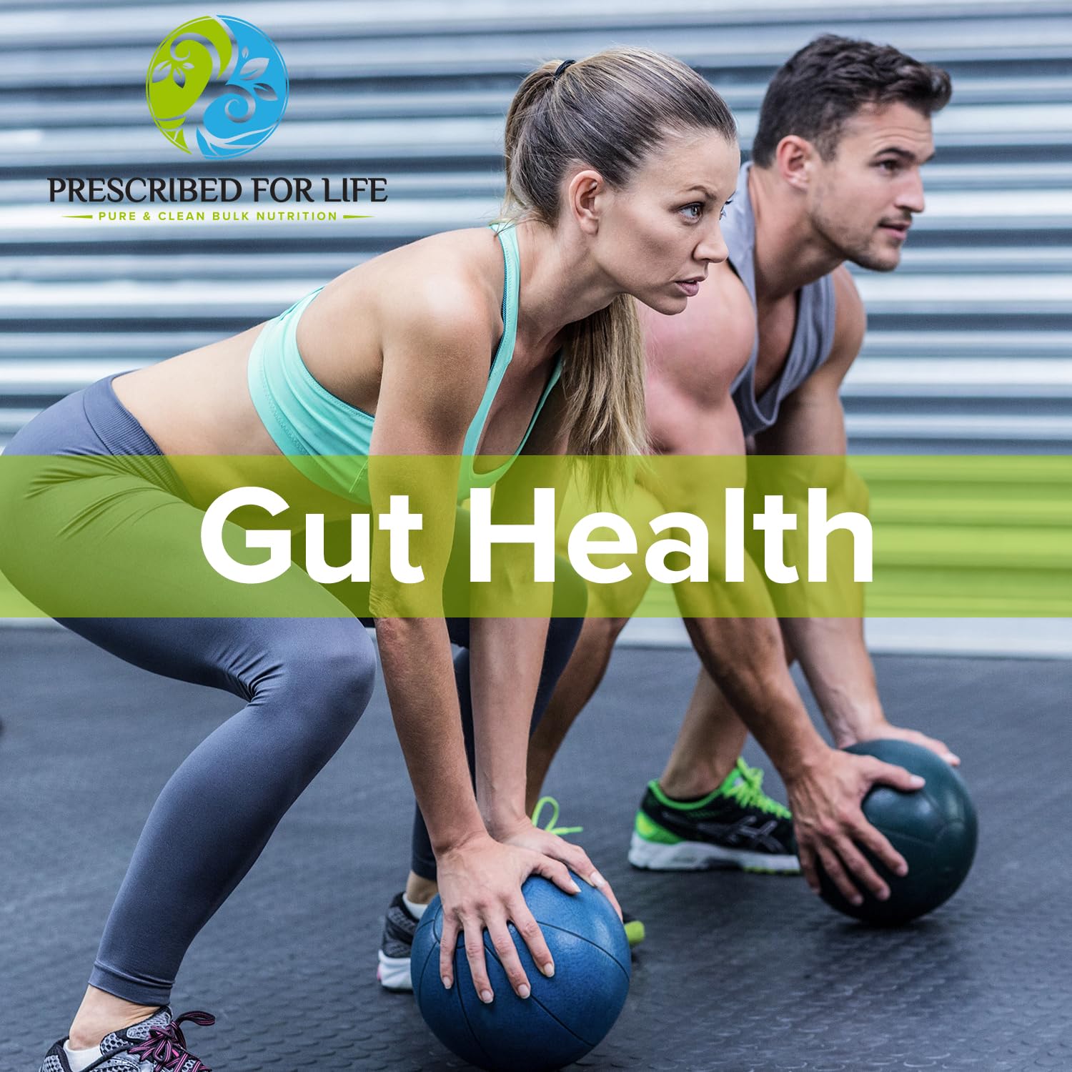 Prescribed For Life Pure L-Glutamine Powder - 2kg (4.4lb) | Gut Health & Muscle Recovery Supplement | Gluten Free, Vegan, Kosher, Non-GMO Amino Acid | Perfect for Post-Workout Recovery & Digestive Support