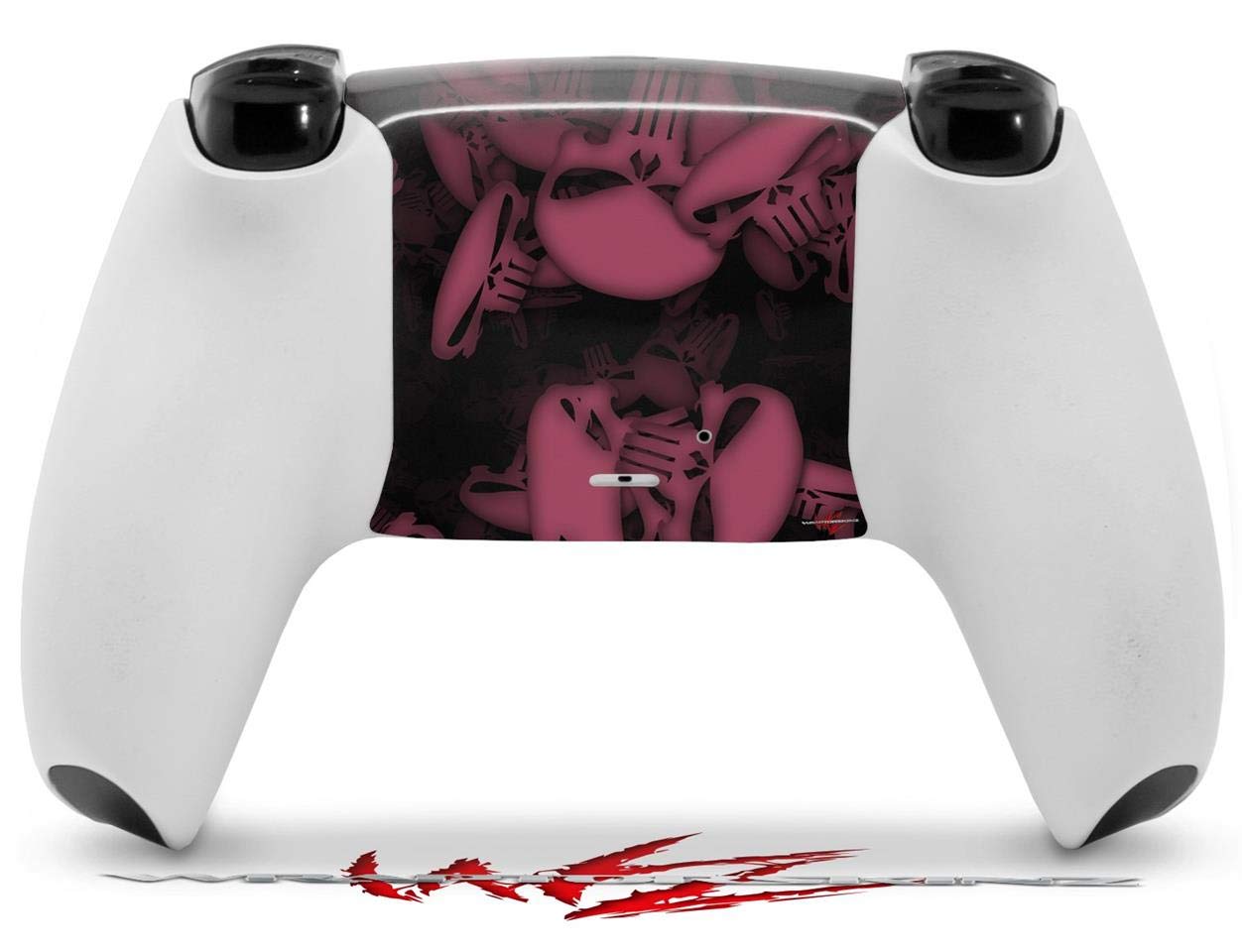 PS5 DualSense Controller Skin Wrap - Skulls Confetti Pink for Gaming Protection