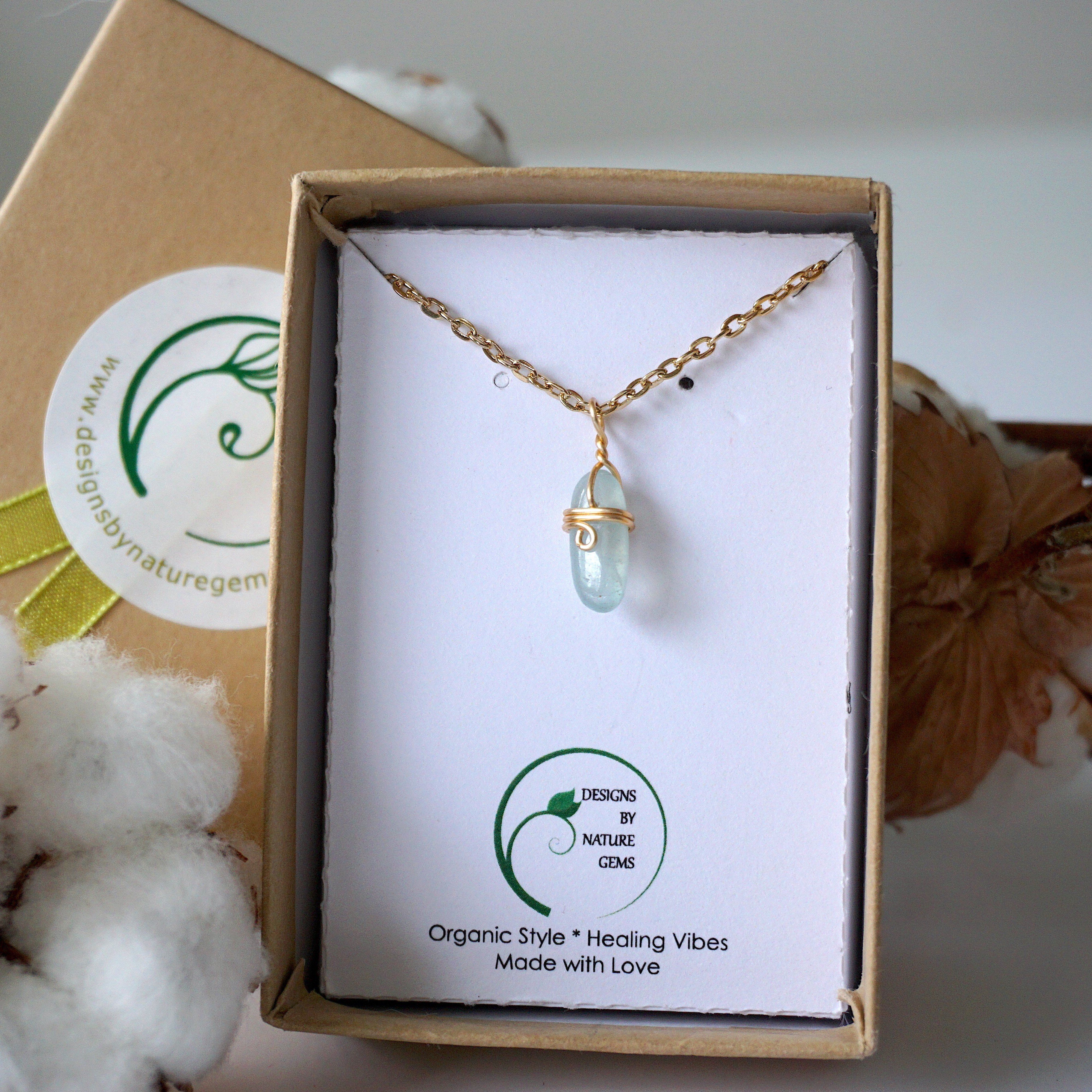 Elegant Aquamarine Charm Necklace - 14K Gold Plated Pendant for Women - Perfect for Birthdays, Anniversaries & Everyday Wear
