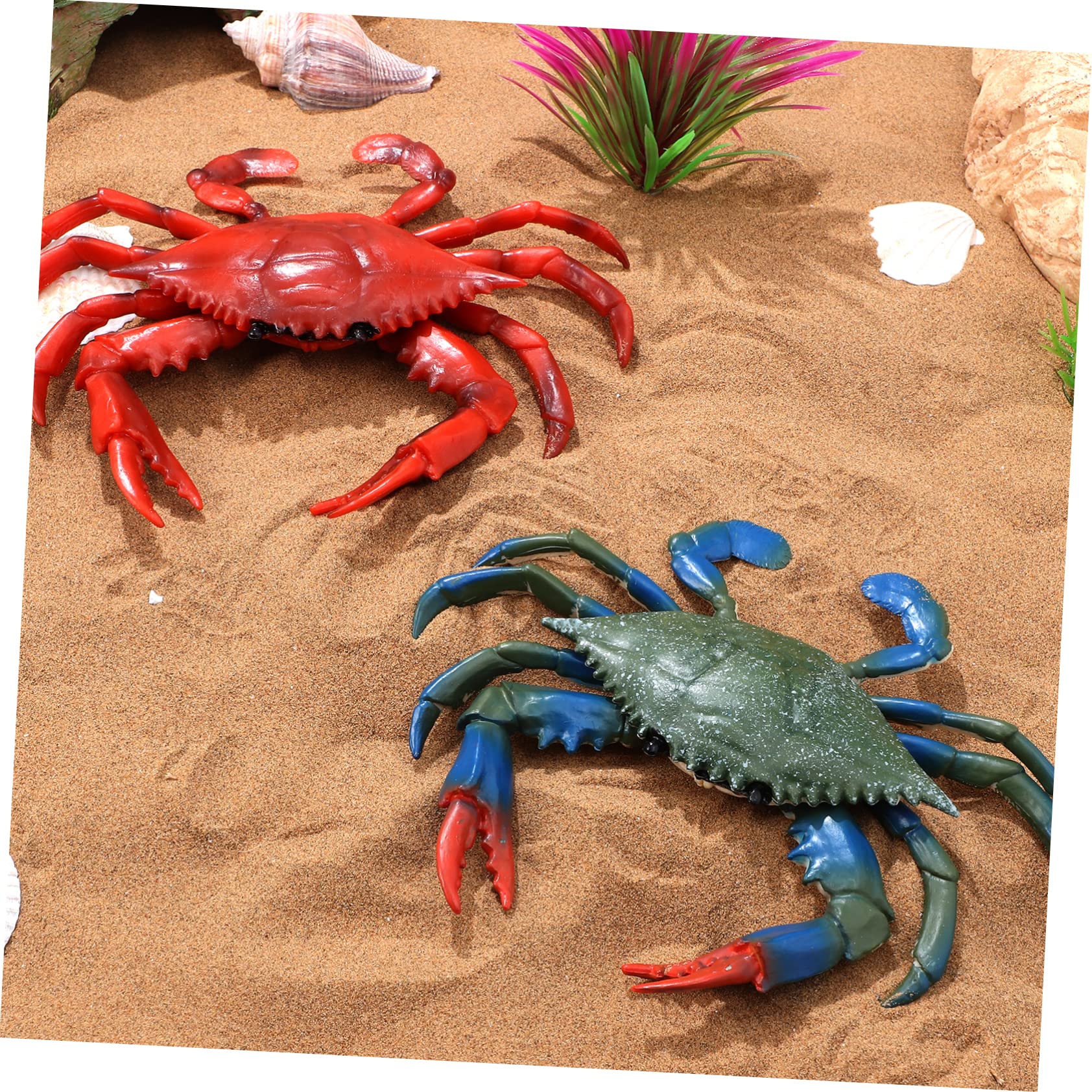 JOINPAYA 20 Pcs Kids Water Toys - Realistic Crab Sea Animal Figures for Pool, Beach & Bathtub Play - Durable PVC Ocean Creature Toys for Toddlers & Children (Perfect for Summer Fun, Birthday Gifts & Sensory Play)