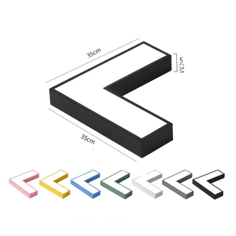 Tetris Arrows LED Wall and Ceiling Lights - Modern Geometric Lighting for Bedroom, Living Room & Game Room Decor