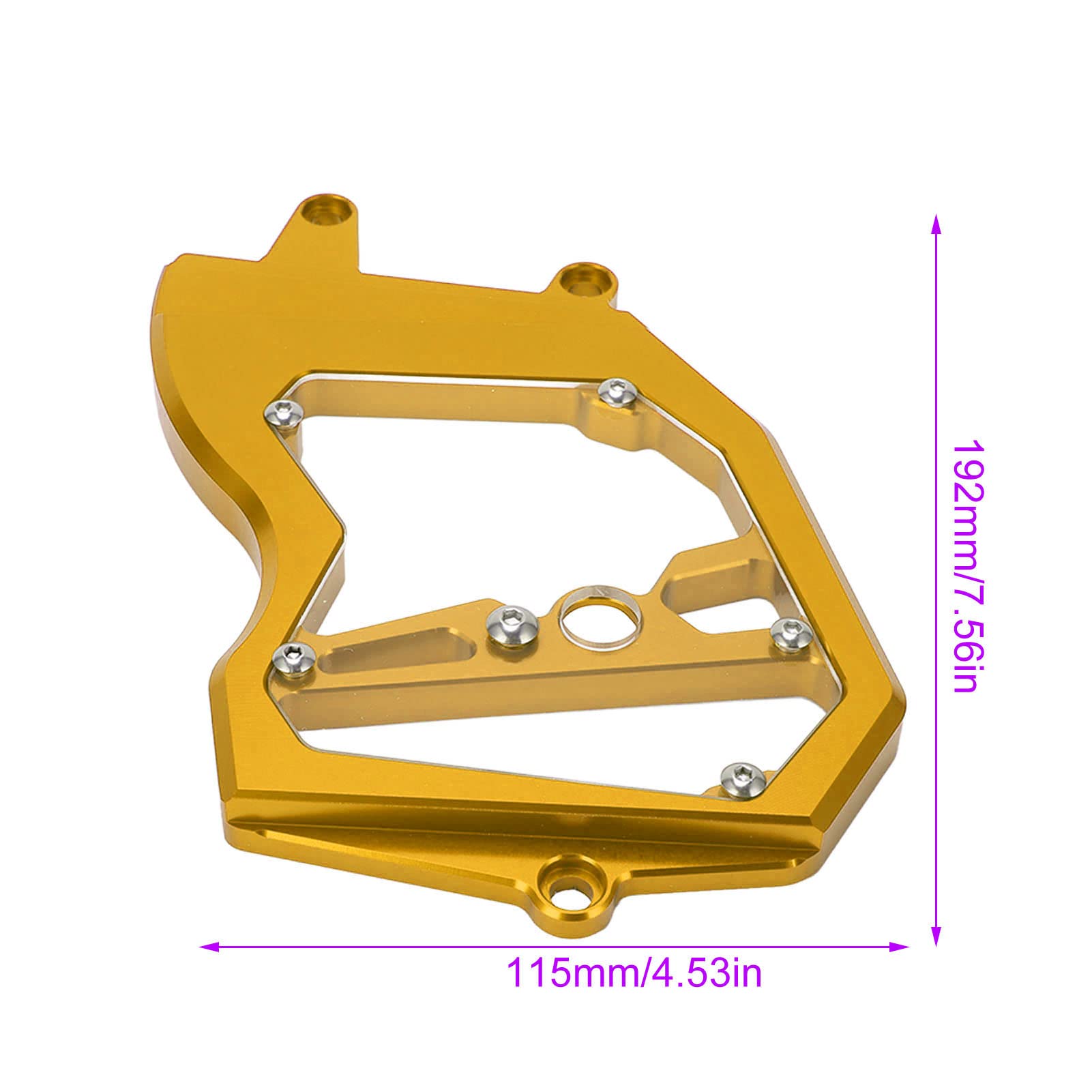 Durable CNC Aluminum Alloy Motorcycle Chain Guard Protector - Sand Proof Front Sprocket Cover for Motorbike Refitting (Gold) | Perfect for Off-Road Riding & Bike Customization