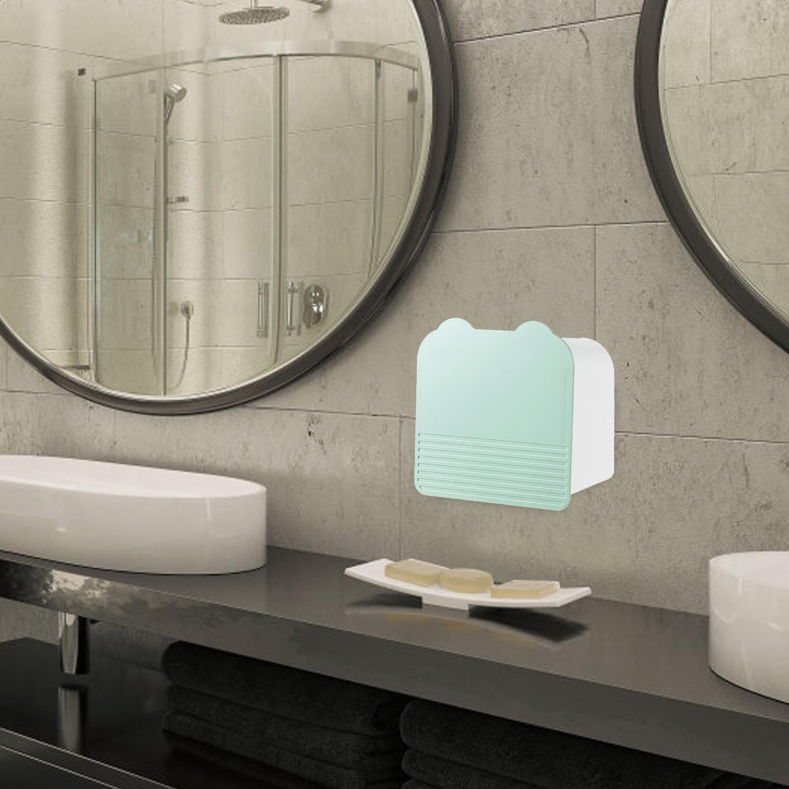 Organic Cotton Sanitary Napkins Storage Box - Hanging Tampon Organizer for Bathroom | Women's Hygiene Product Organizer with Lid | Perfect for Home, Office & Travel Use