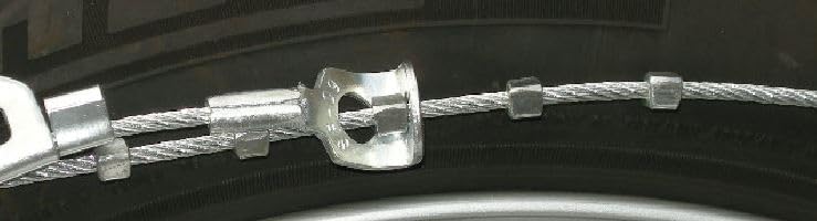 Volkswagen GTI 2012 225/40ZR18 Winter Snow Tire Chains - Heavy Duty Cable Design for Enhanced Traction | Perfect for Snowy Roads, Mountain Driving & Icy Conditions