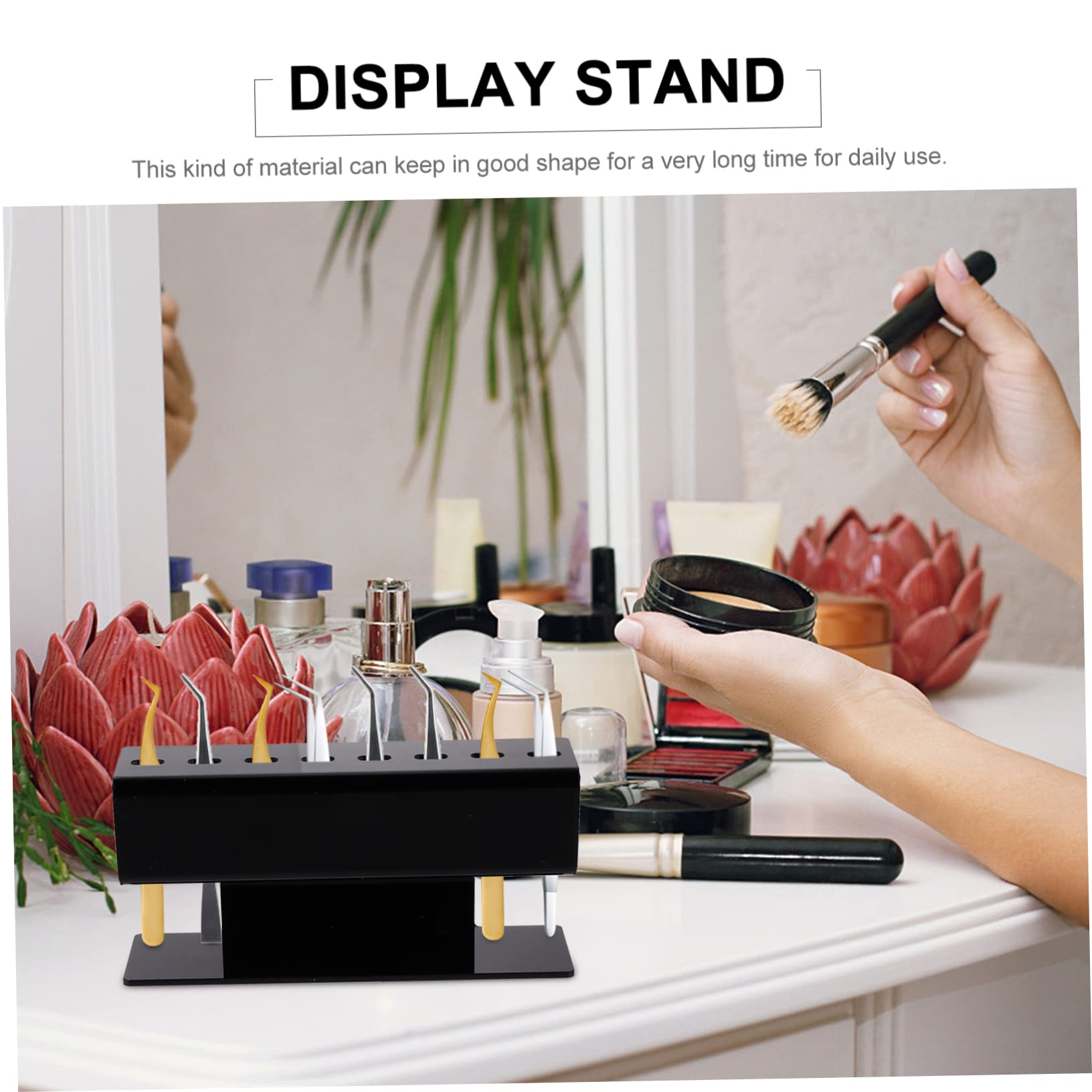 Acrylic Eyelash Tweezer Holder & Organizer - Professional Tweezers Storage Shelf & Display Stand for Salon, Makeup Artists & Beauty Professionals - Perfect for Salon Organization & Home Vanity Setup