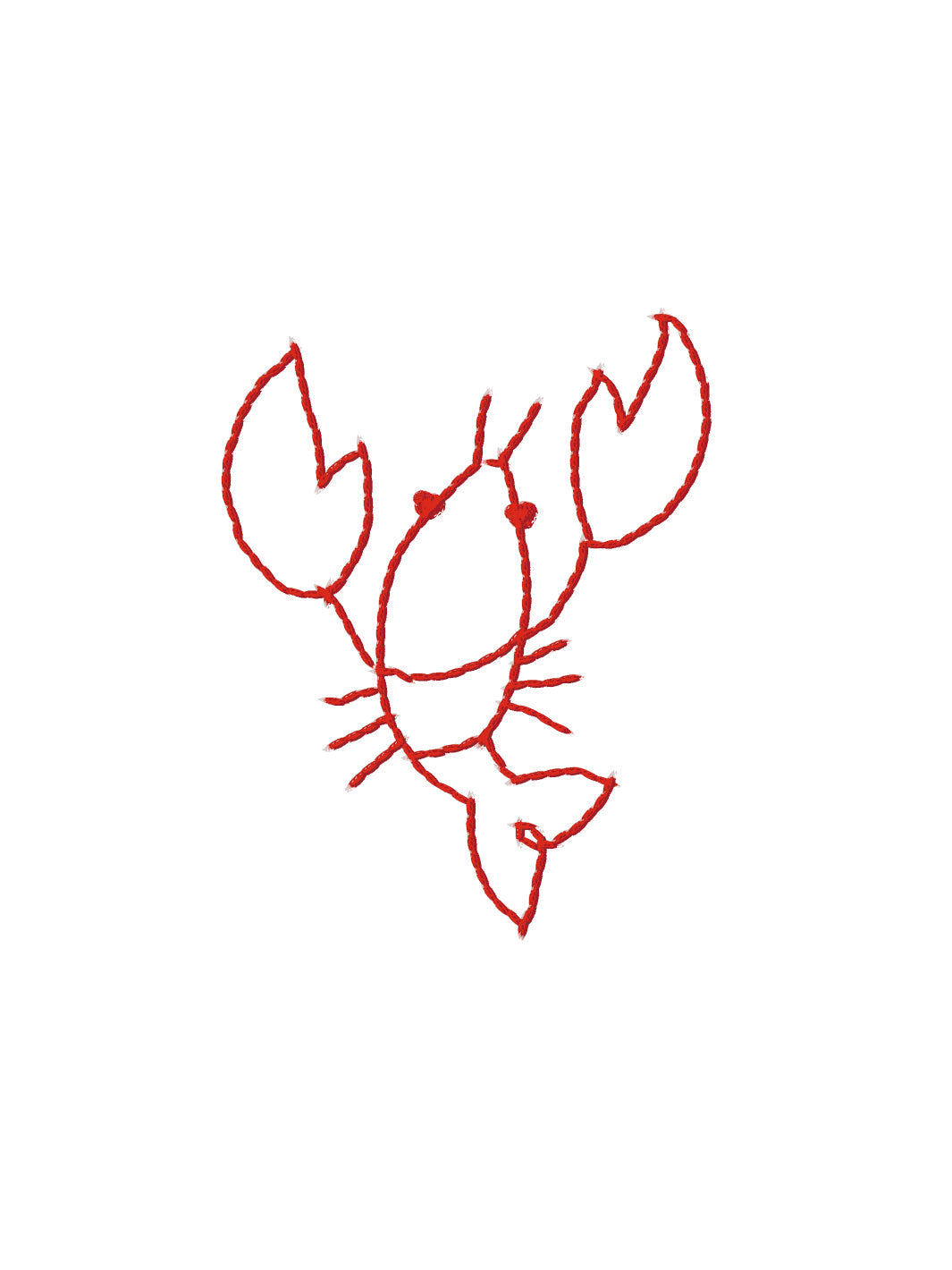 Premium Red Lobsters Wallpaper by Lingua Franca - Waterproof Peel & Stick Removable Wallpaper for Kitchen, Bathroom, and Coastal Home Decor